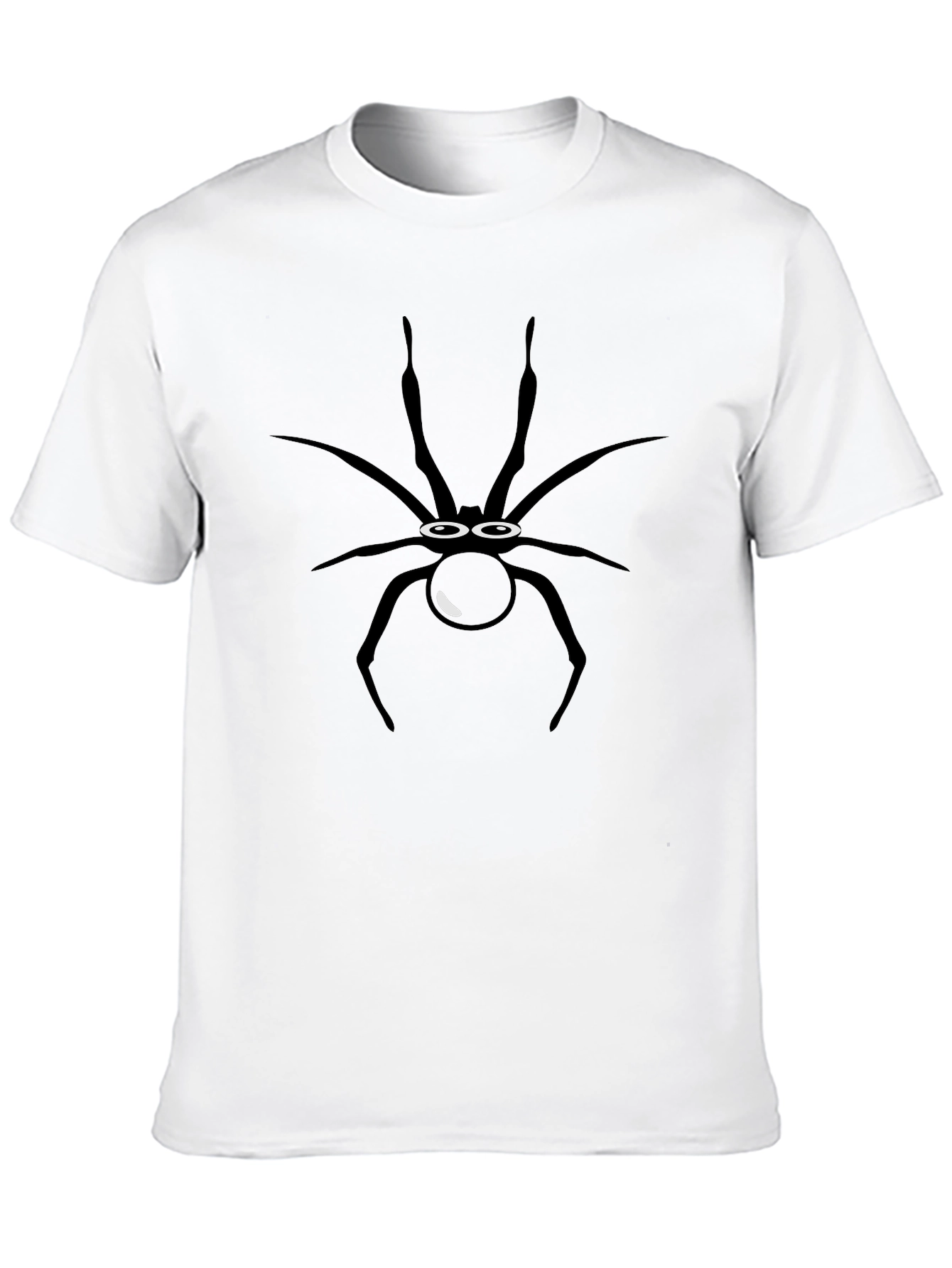 Black Fun Spider Graphic Tee - Black Cotton Shirt view 10