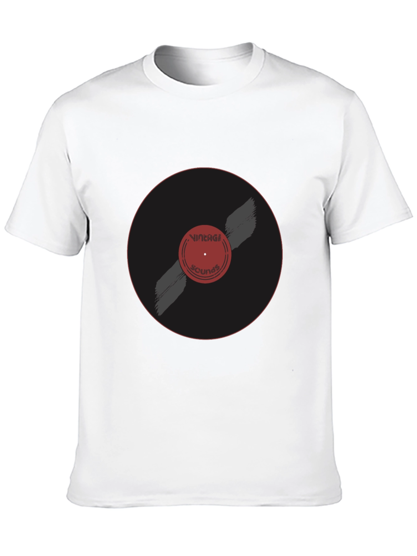 Black Vintage Sounds T-Shirt | Retro Music Tee view 10