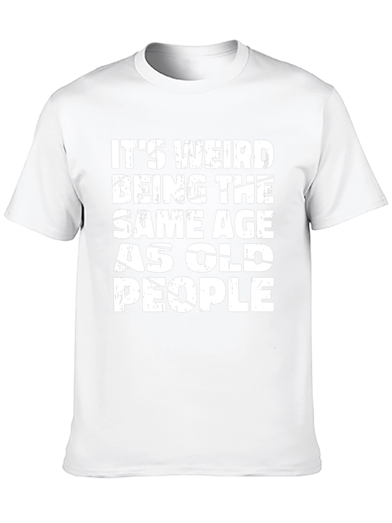 Black Funny "Old People" Graphic Tee view 10