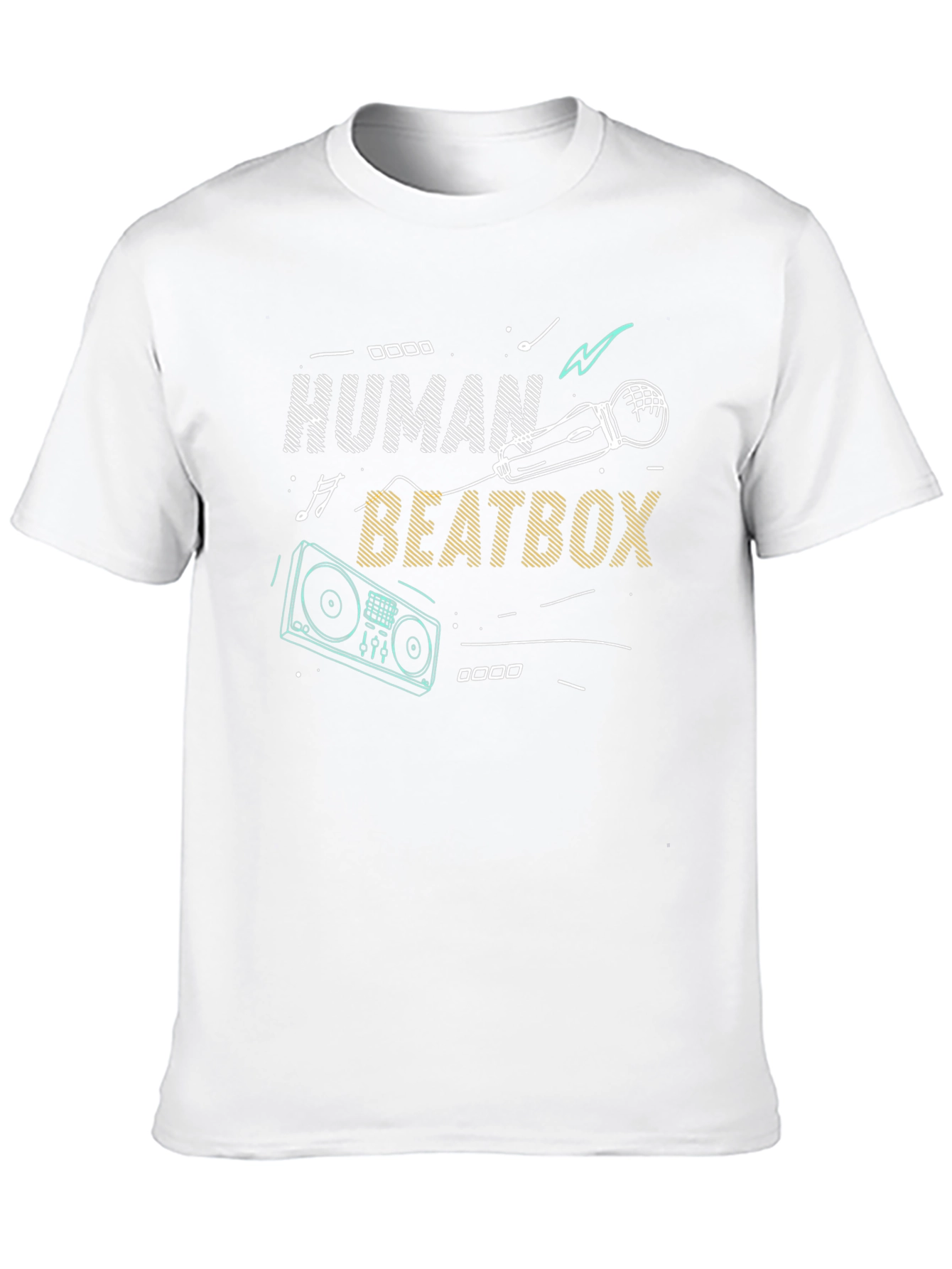 Black Human Beatbox Graphic T-Shirt view 10