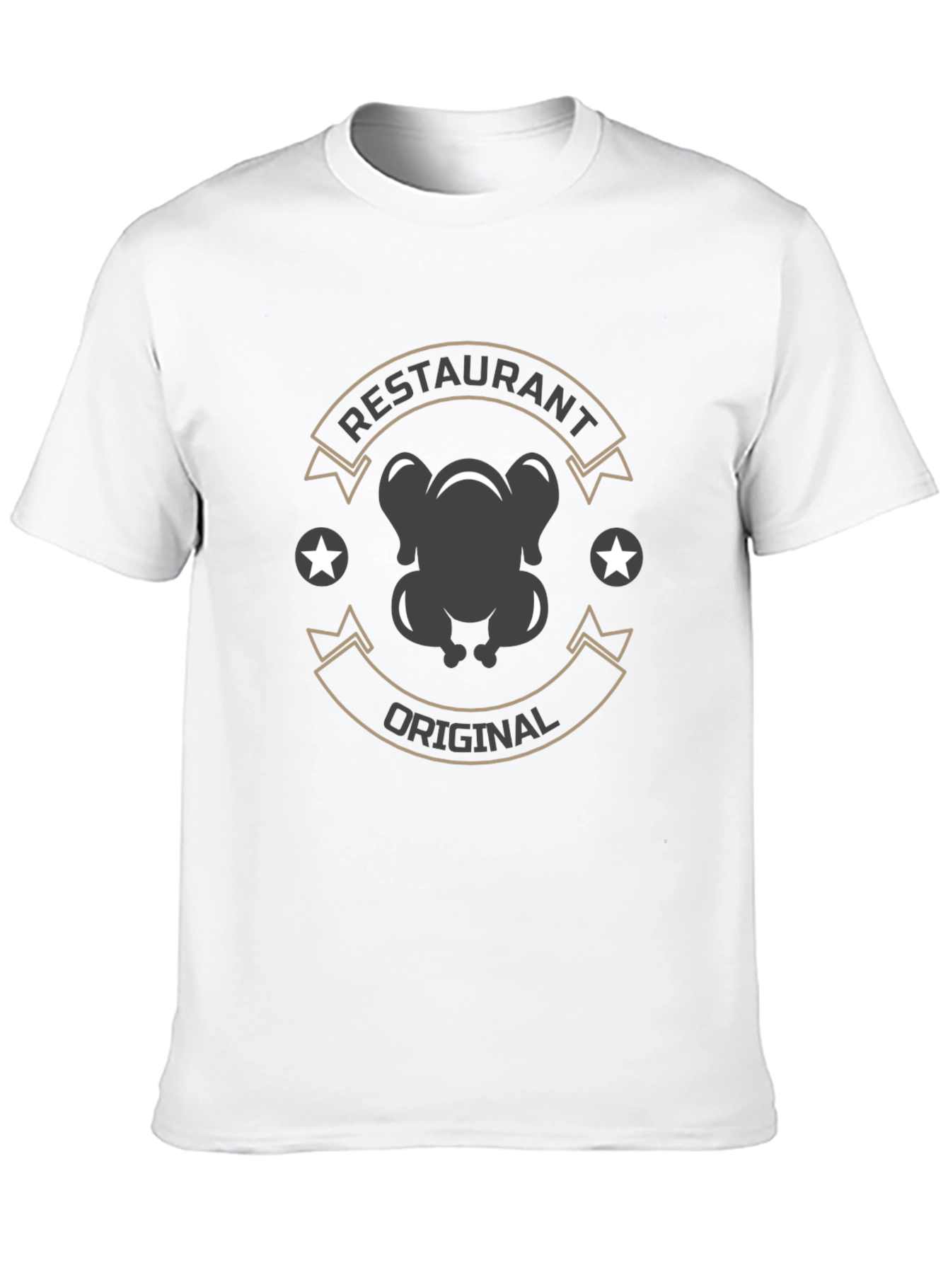 Black Restaurant Original Graphic Tee - Black Cotton Blend view 10