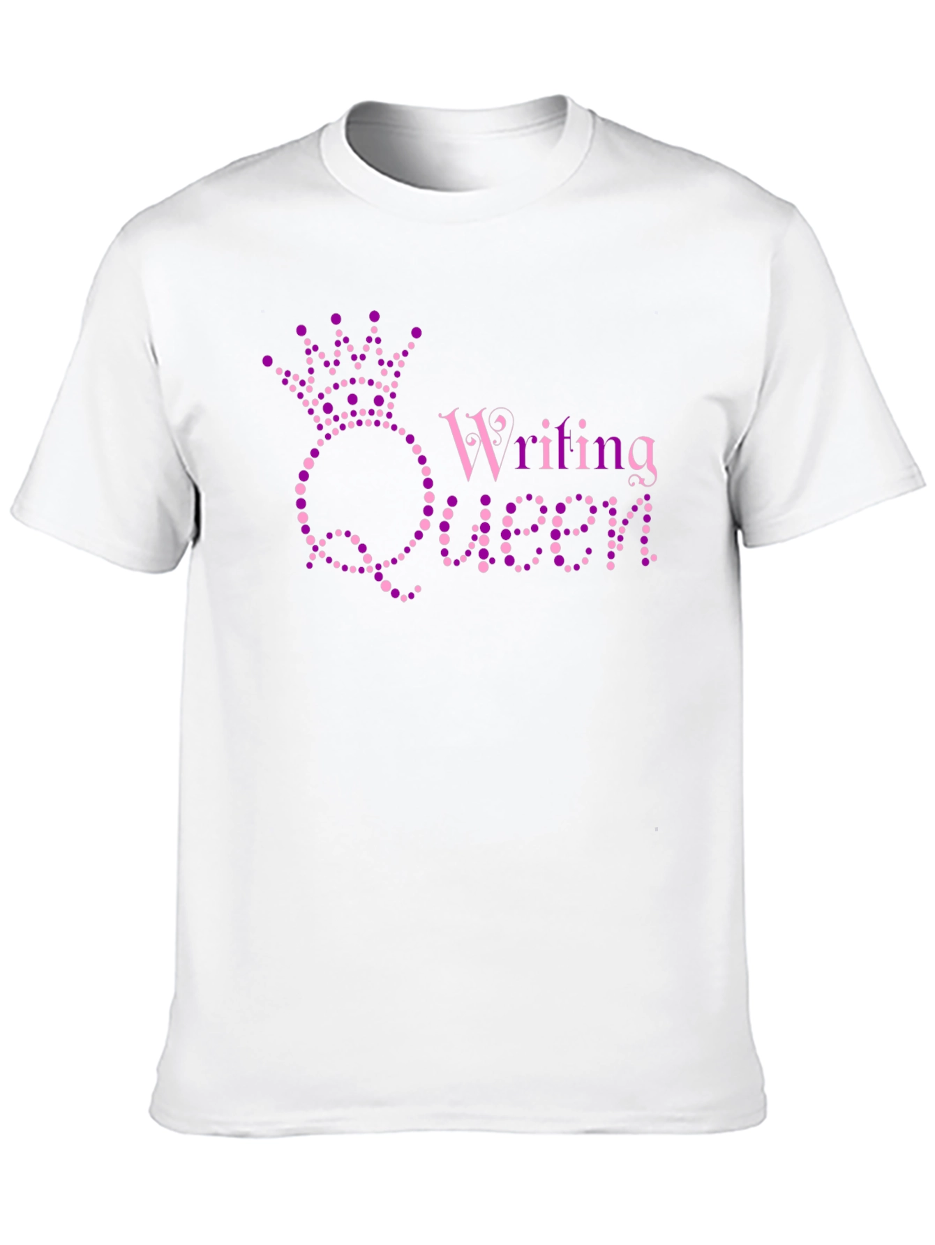 Black Writing Queen Black T-Shirt view 10