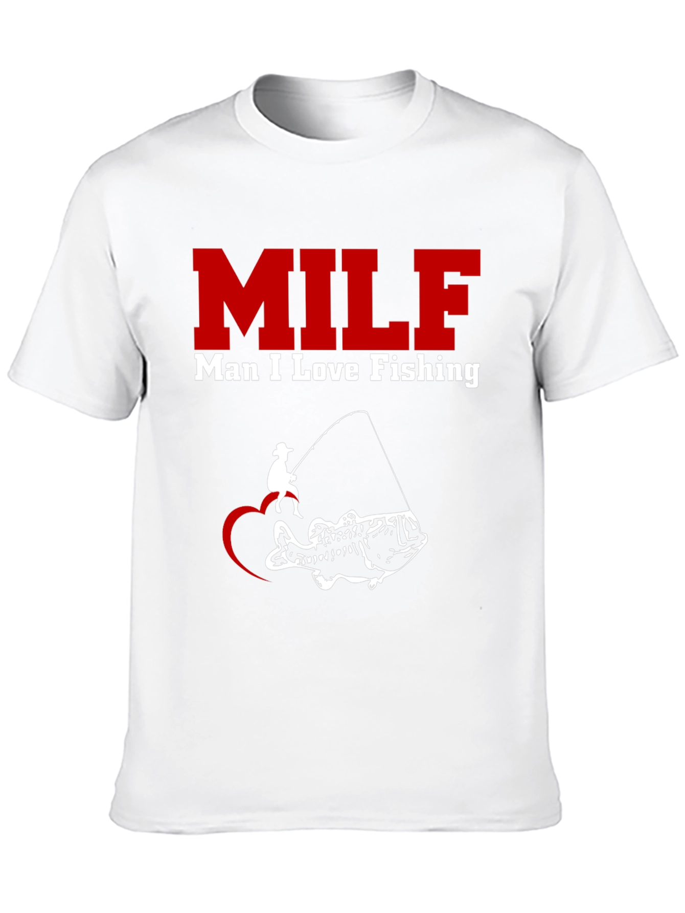 Black MILF Man I Love Fishing Black T-Shirt view 10