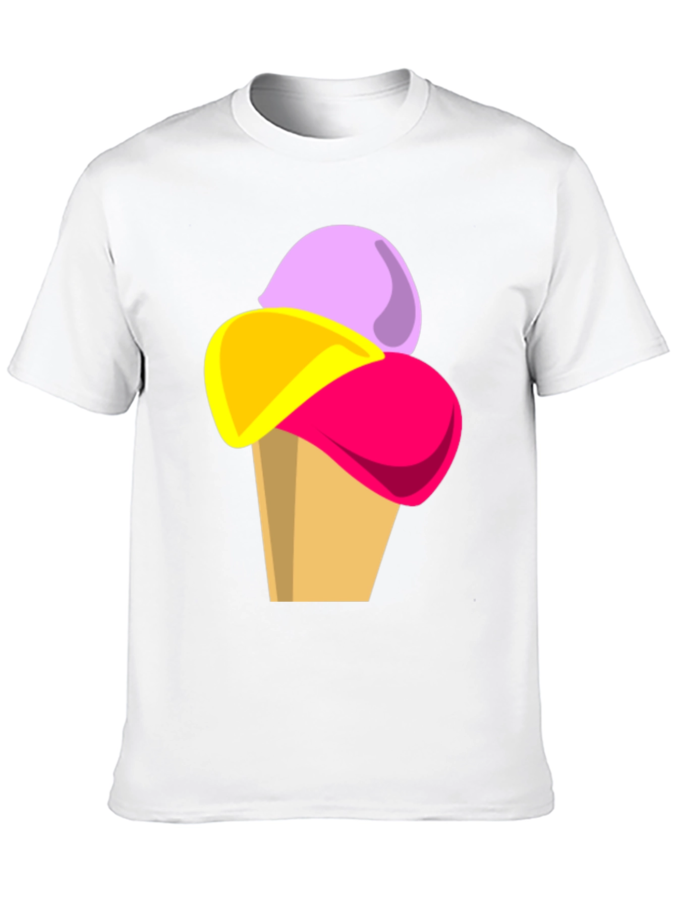 Black Ice Cream Graphic Tee - Fun Casual T-Shirt view 10