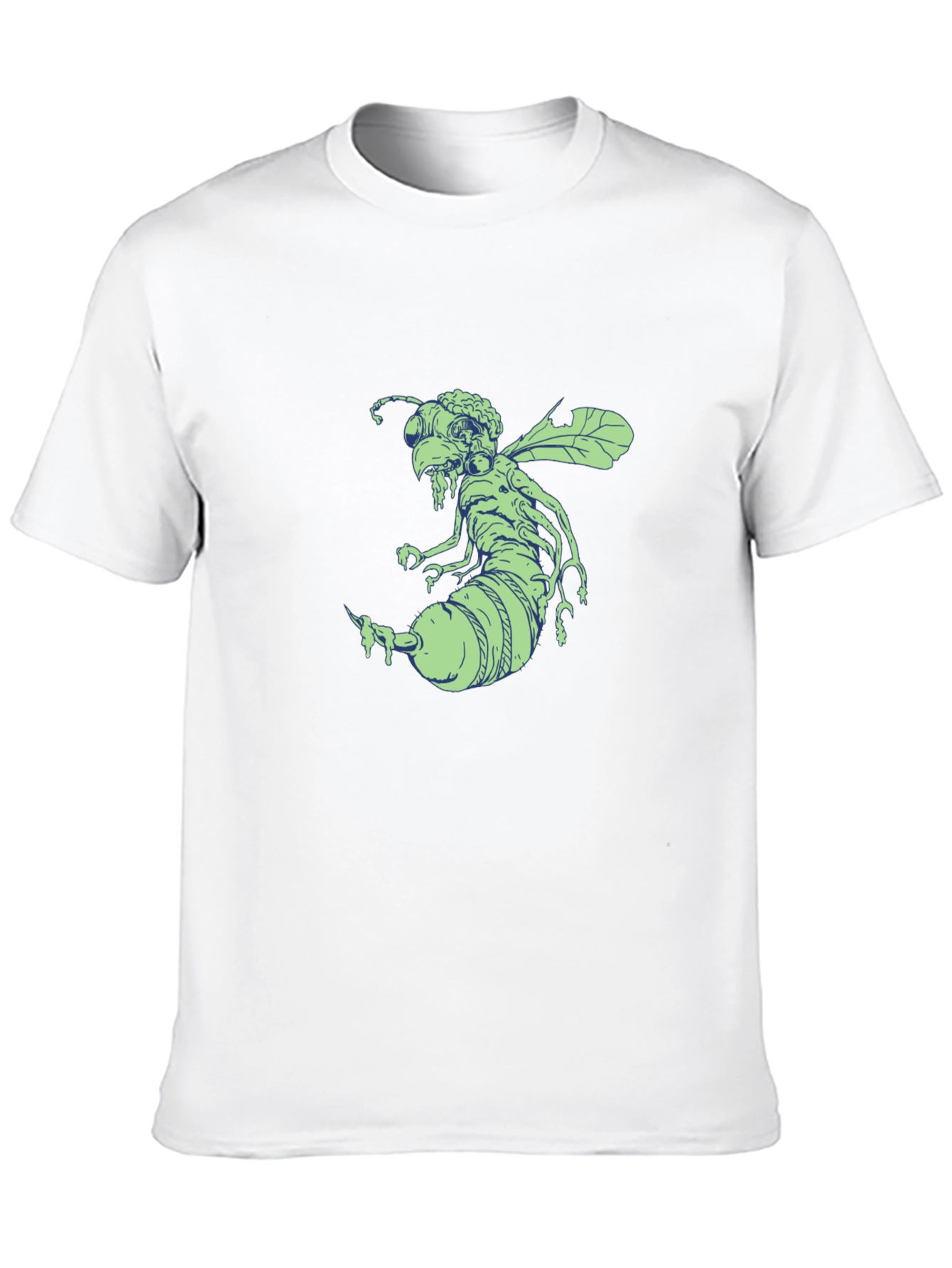 Black Horror Bee Graphic T-Shirt view 10