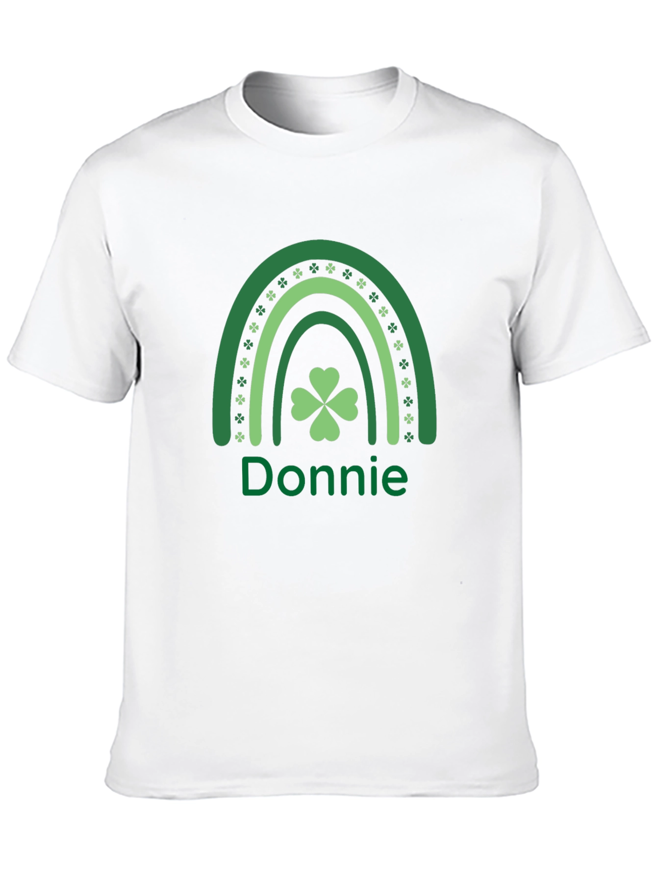 Black Donnie Shamrock Rainbow T-Shirt view 10