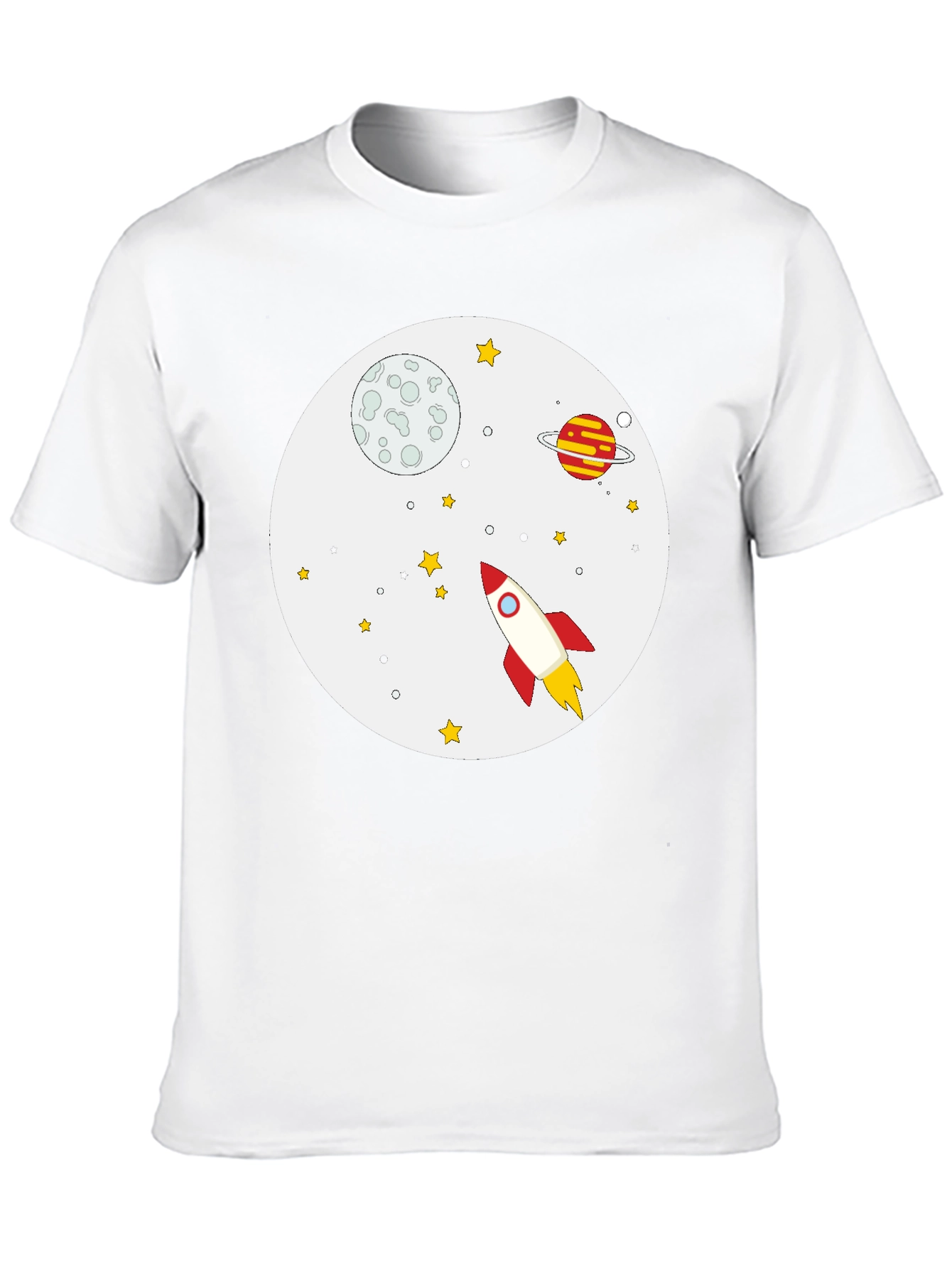 Black Space Adventure Black Cotton T-Shirt view 10