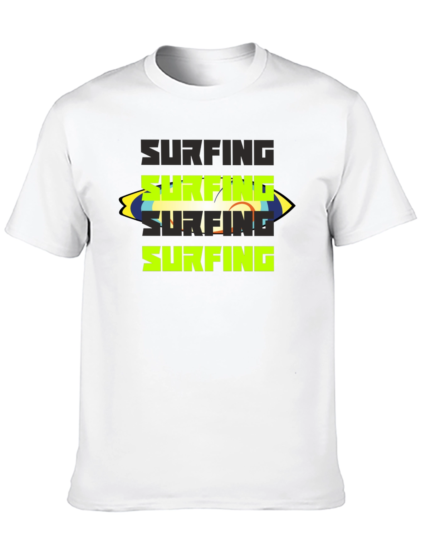 Black Surfing Graphic Tee - Black view 10