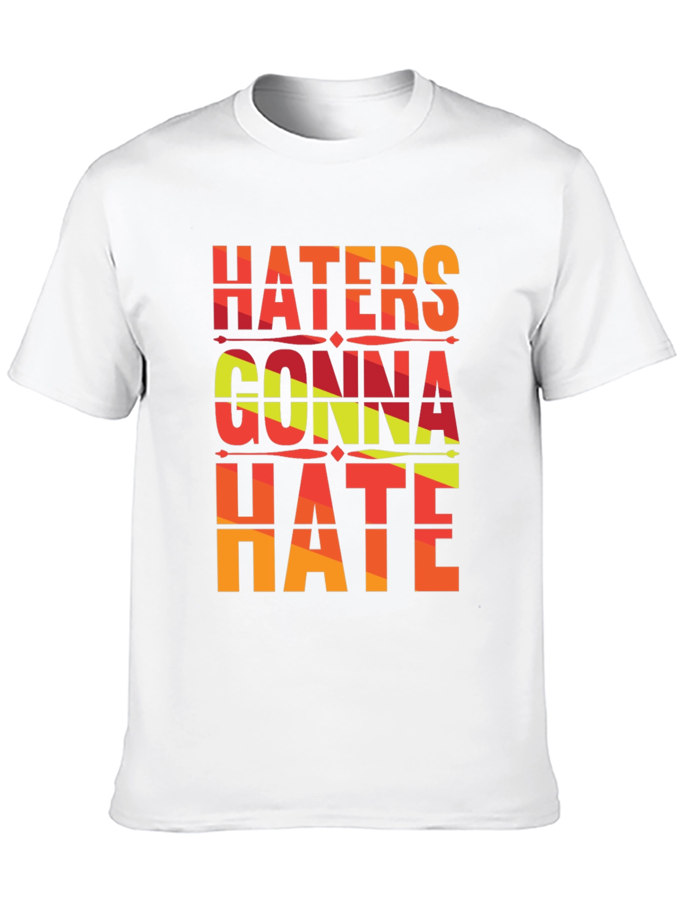 Black Haters Gonna Hate Graphic Tee - Unisex view 10