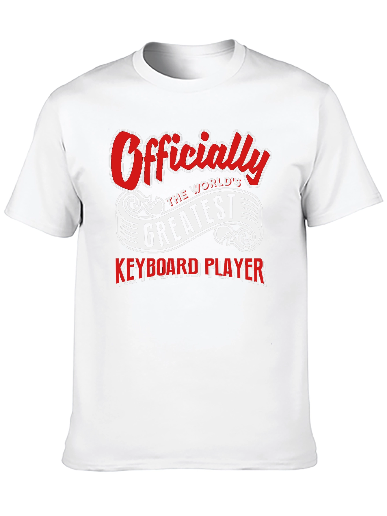 Black World's Greatest Keyboard Player T-Shirt view 10