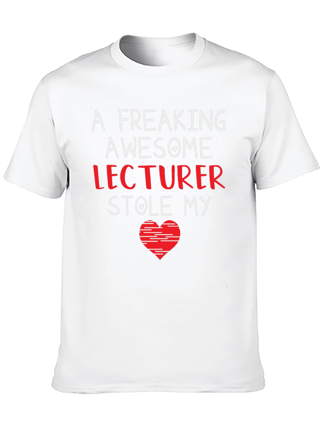 Black Awesome Lecturer Stole My Heart T-Shirt view 10