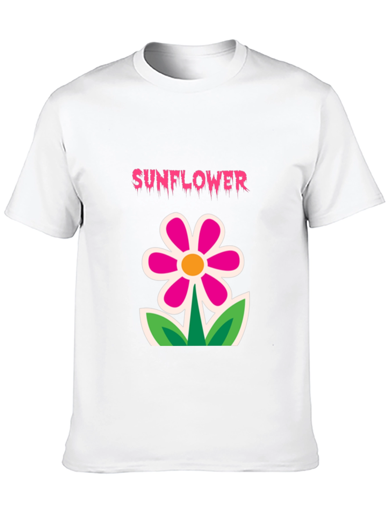 Black Sunflower Graphic Tee - Fun Floral Design view 10