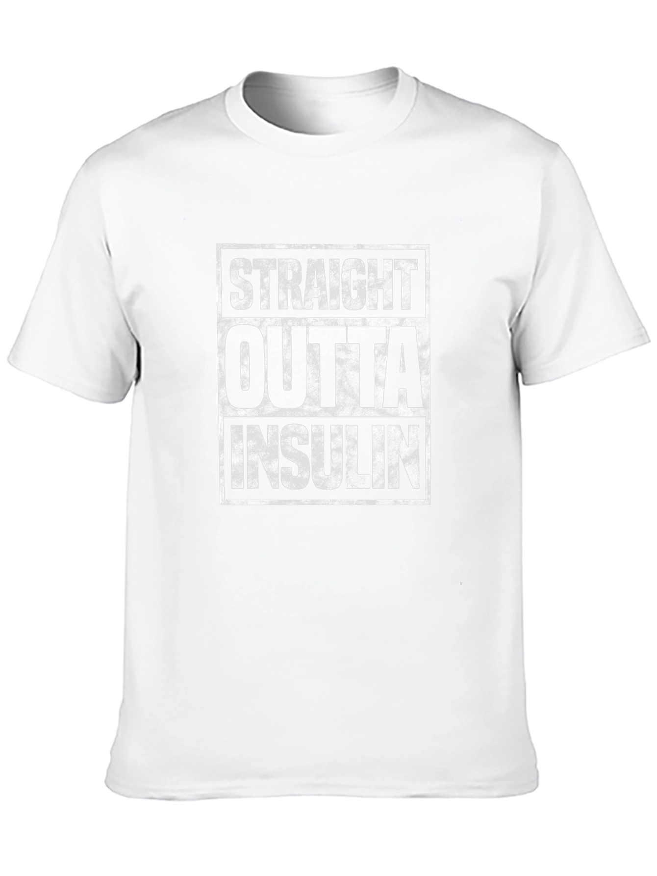 Black Straight Outta Insulin Funny T-Shirt view 10
