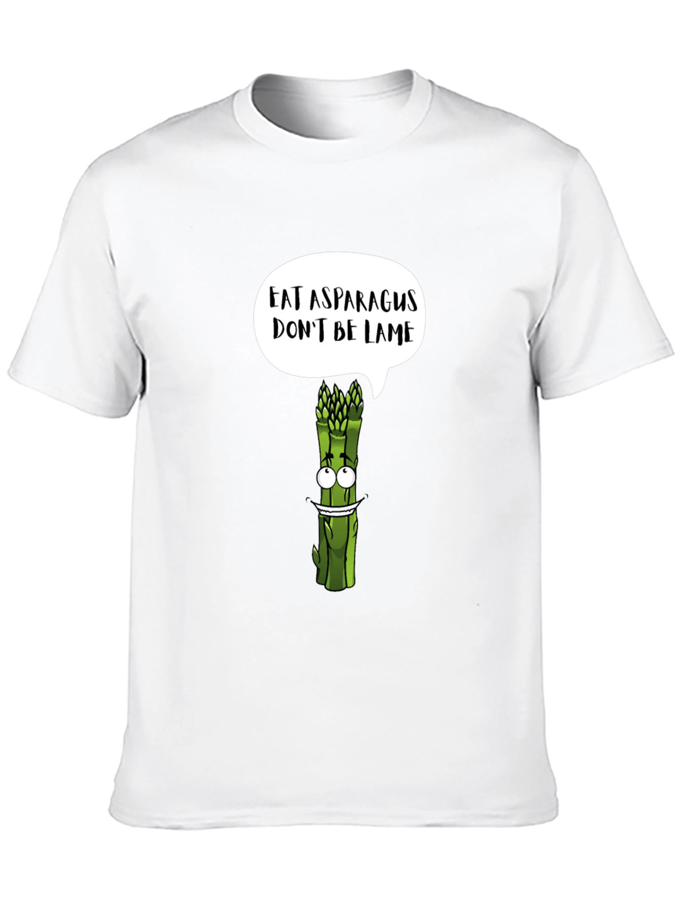 Black Eat Asparagus, Don't Be Lame Graphic T-Shirt view 10