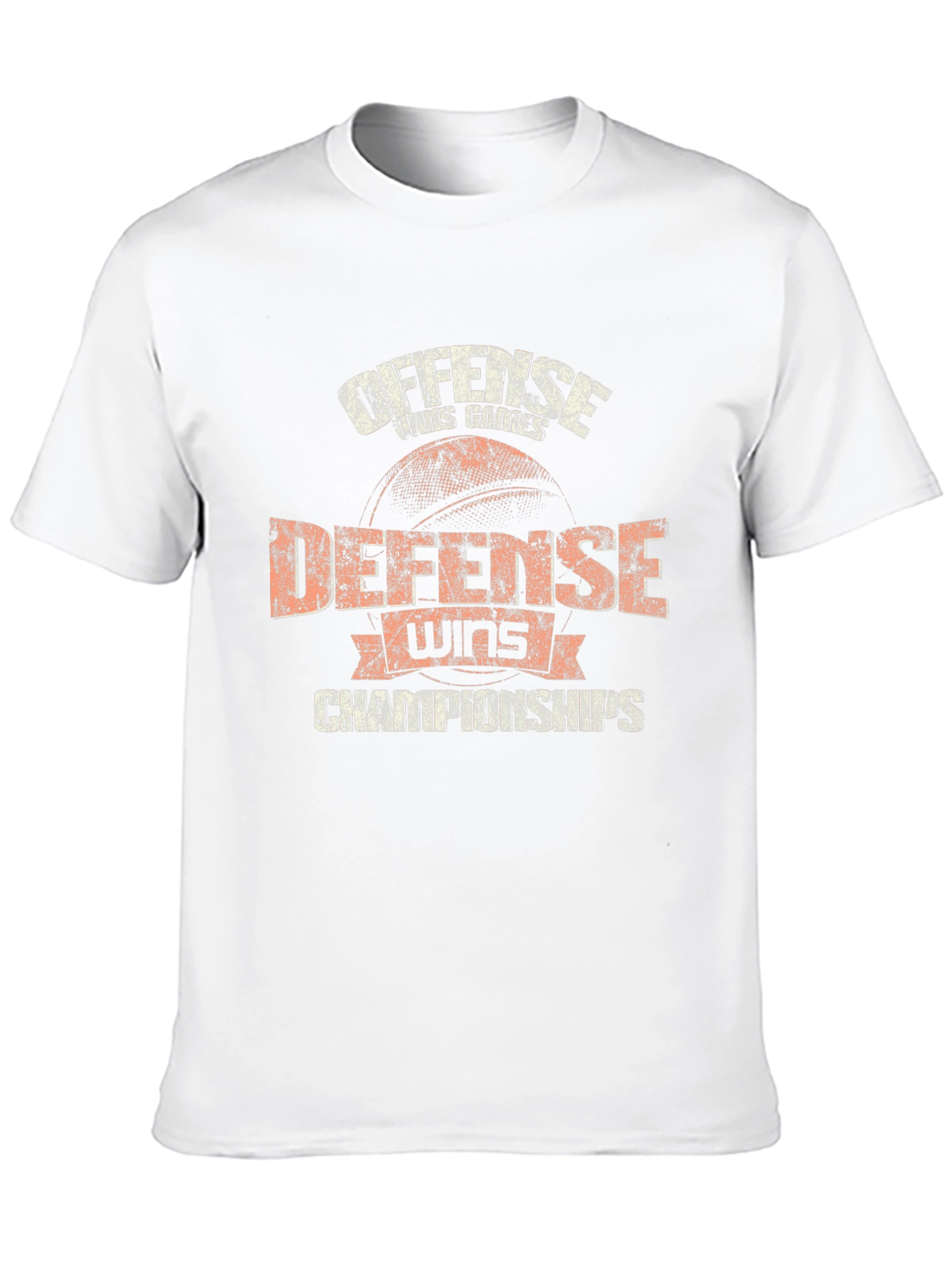 Black Offense Wins Games, Defense Wins Championships T-Shirt view 10