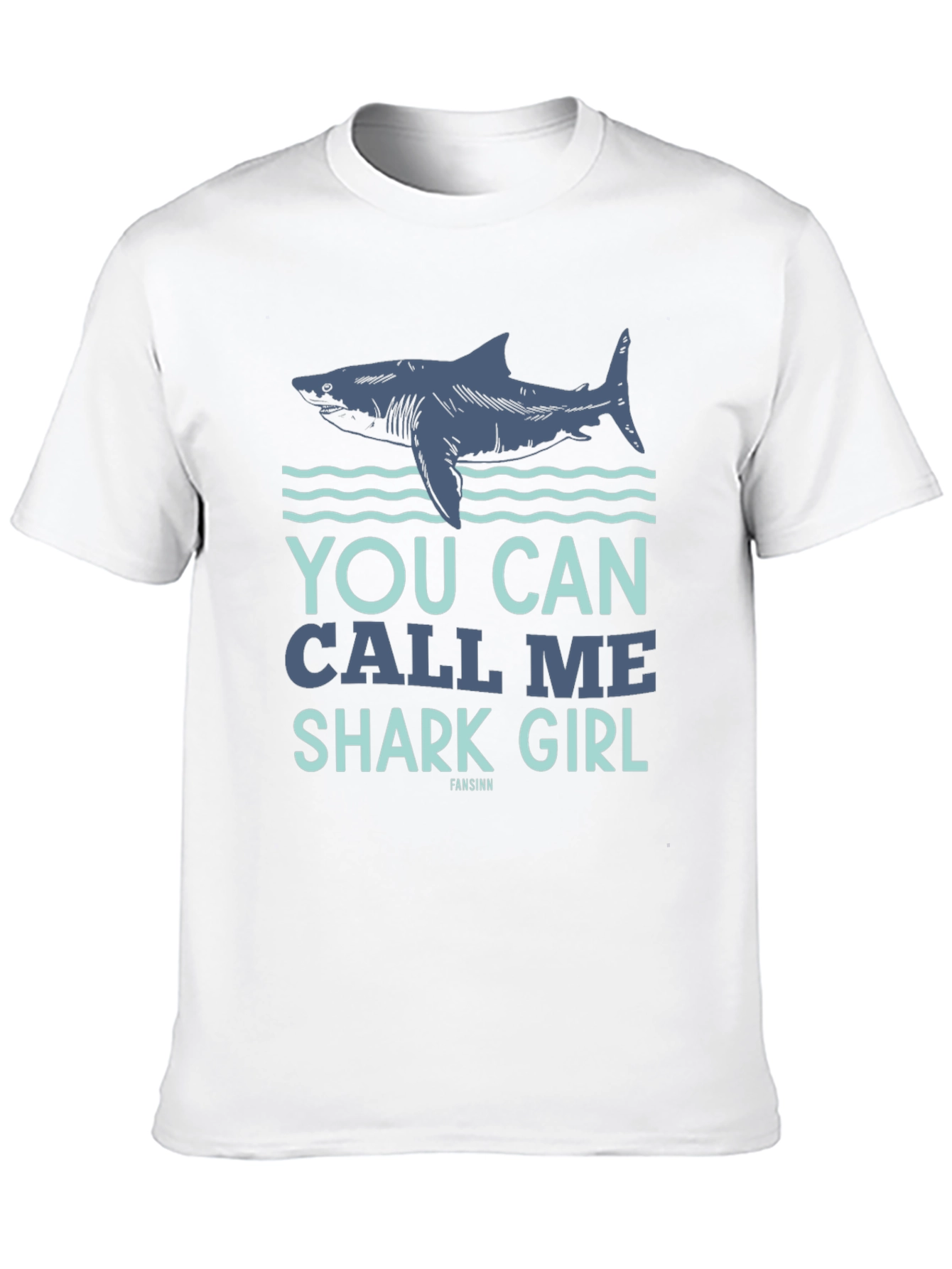 Black You Can Call Me Shark Girl Black T-Shirt view 10