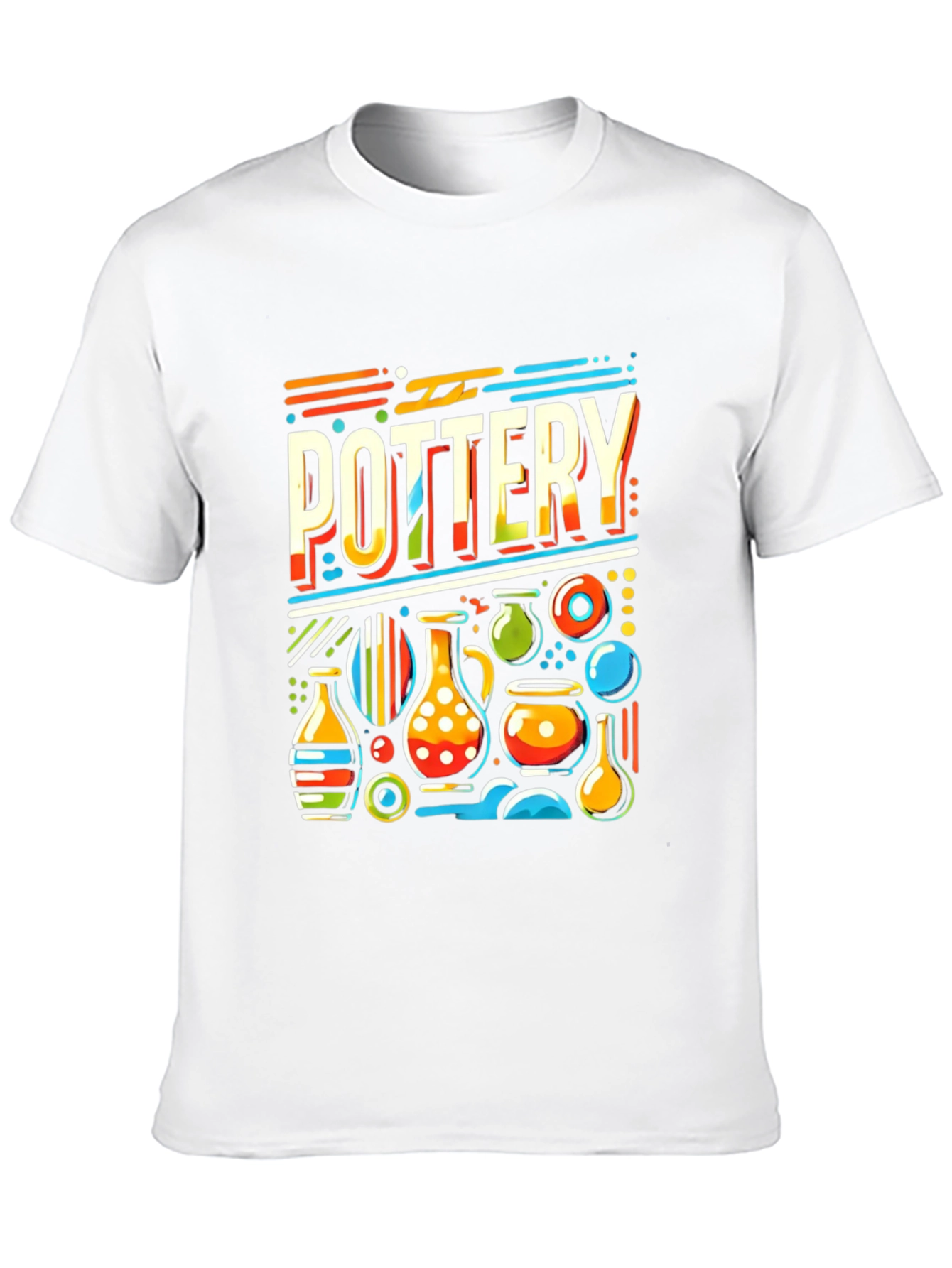 Pottery Graphic Tee - Artistic Ceramic Design - 10