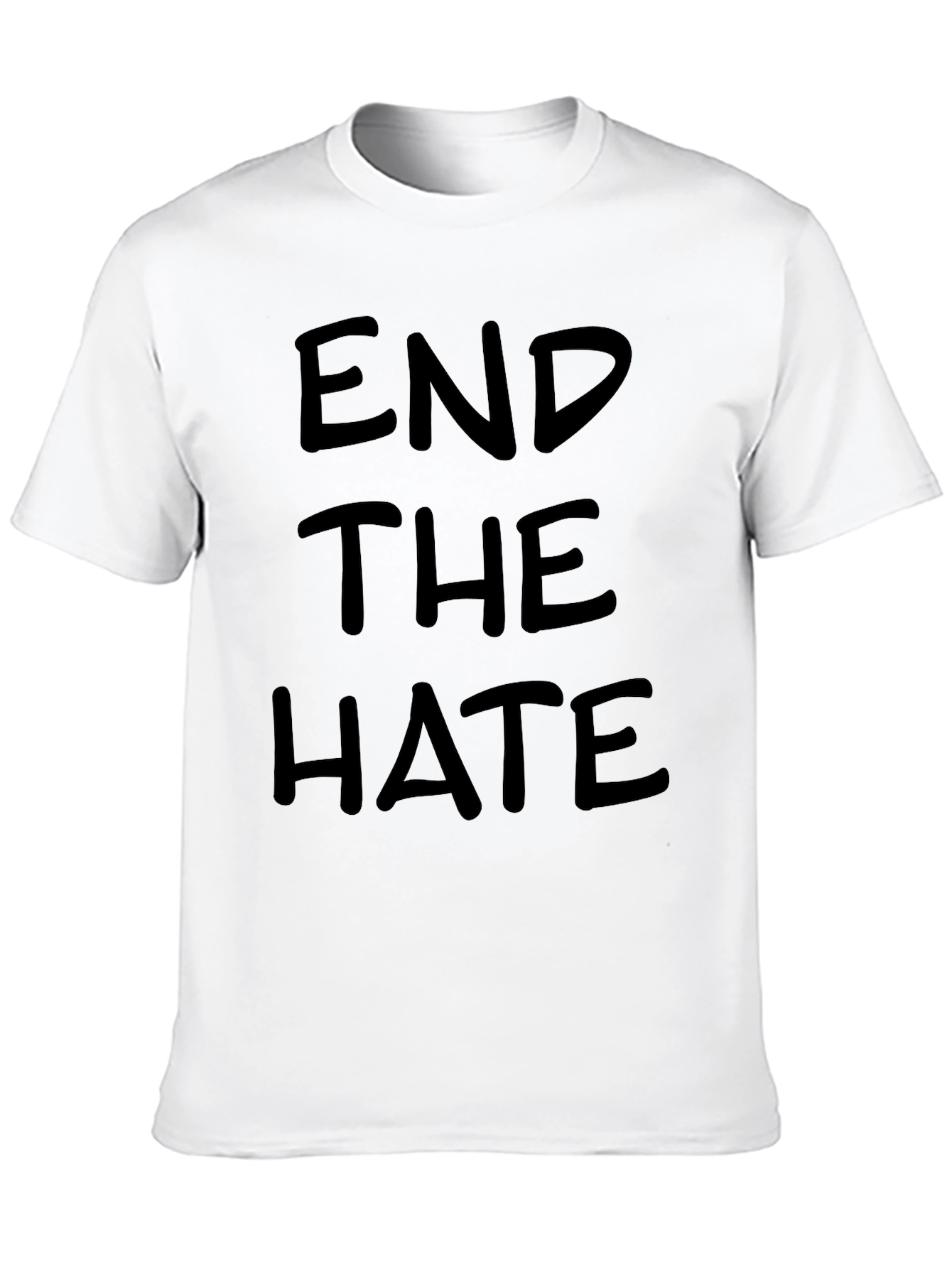 Black End The Hate Black T-Shirt view 10