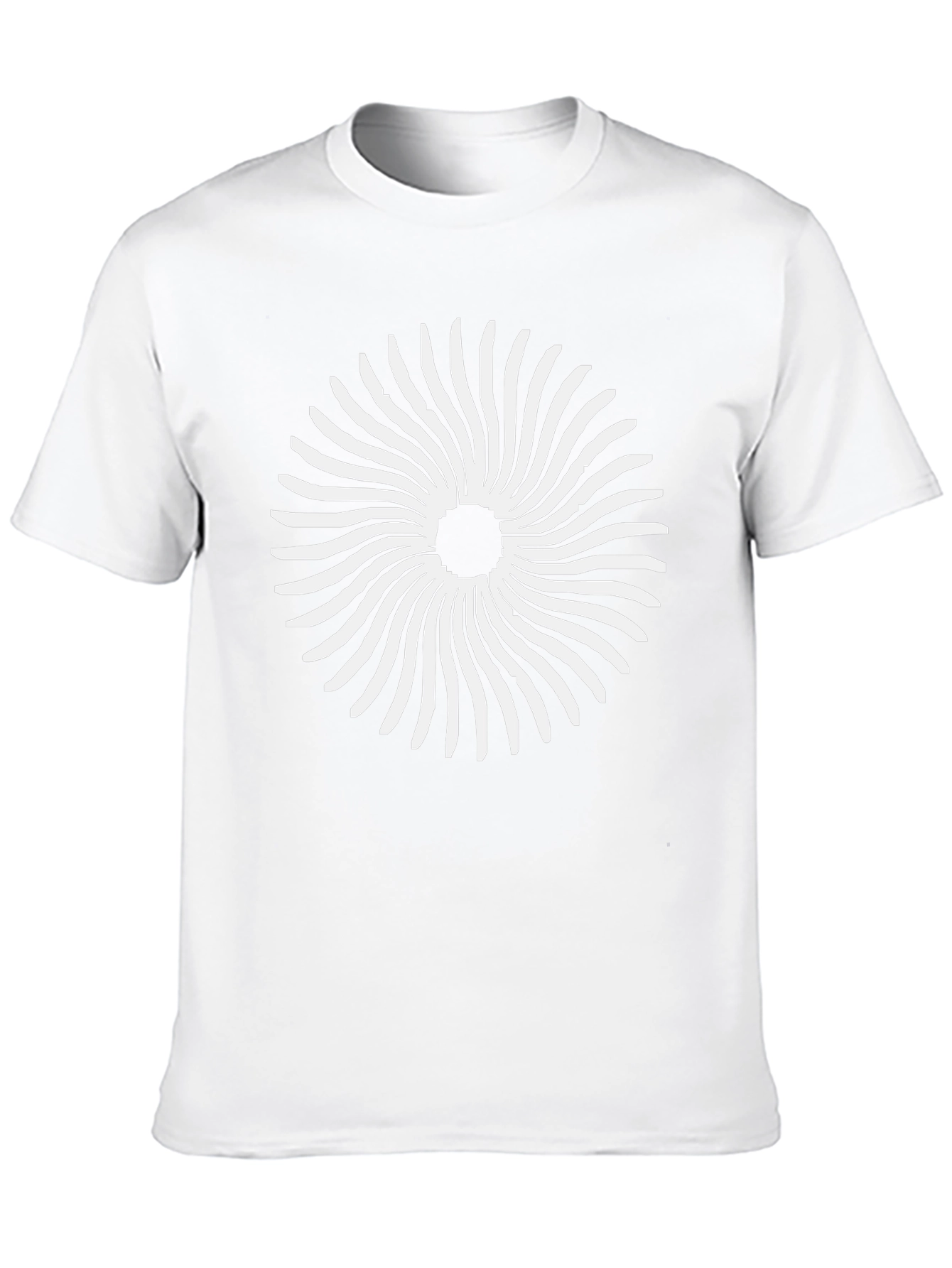 Black Black T-Shirt with Spiral Graphic view 10