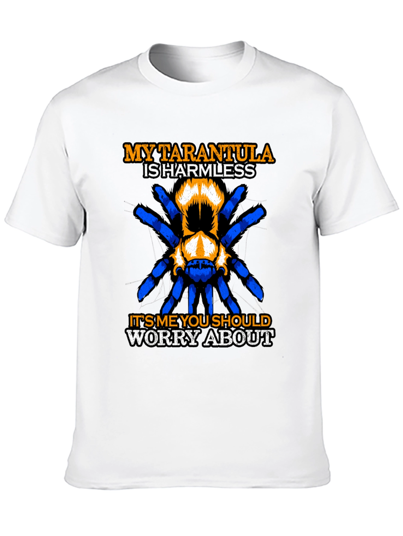 Black Tarantula Harmless Funny T-Shirt view 10