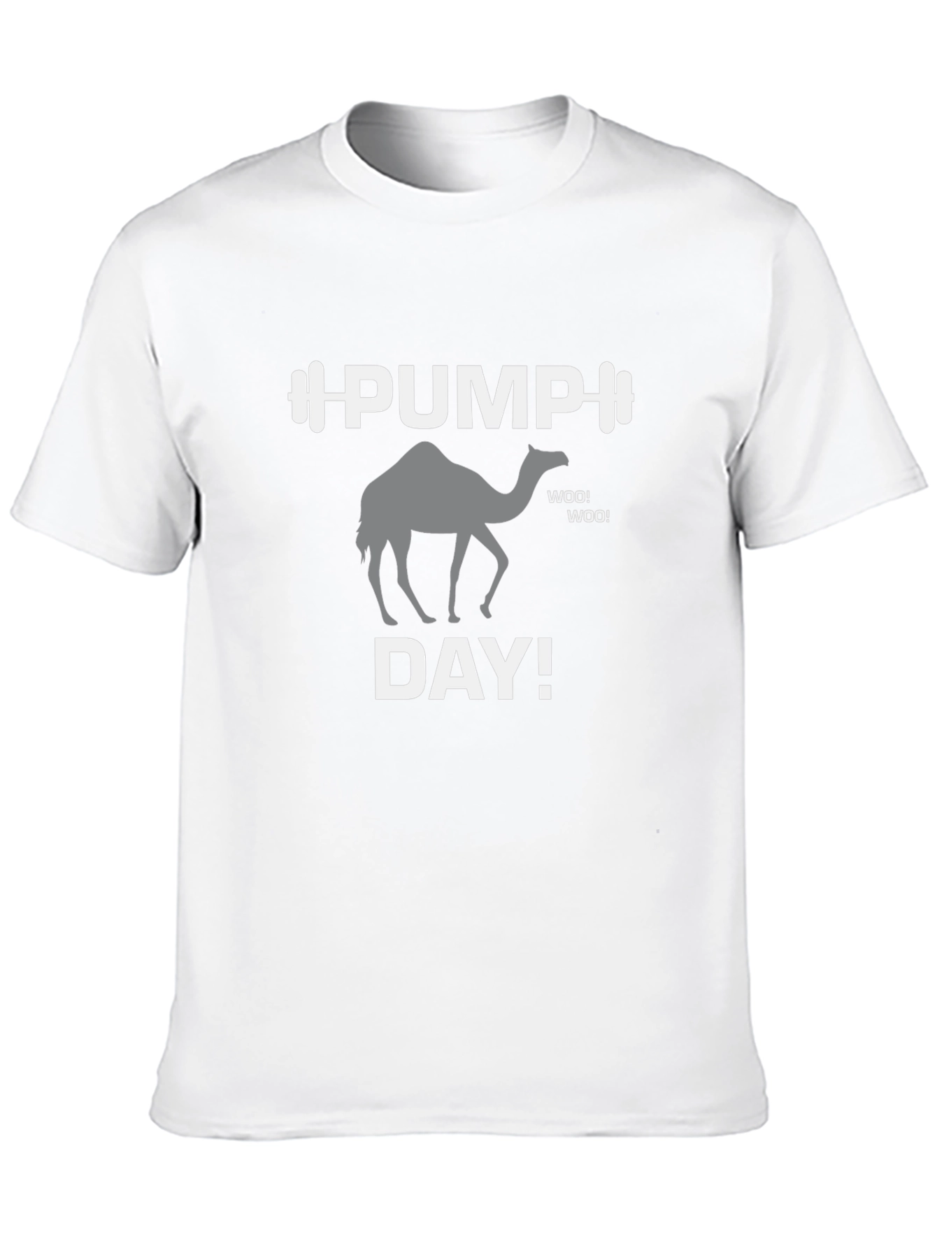 Black Pump Day Camel Graphic Tee - Black Gym Shirt view 10