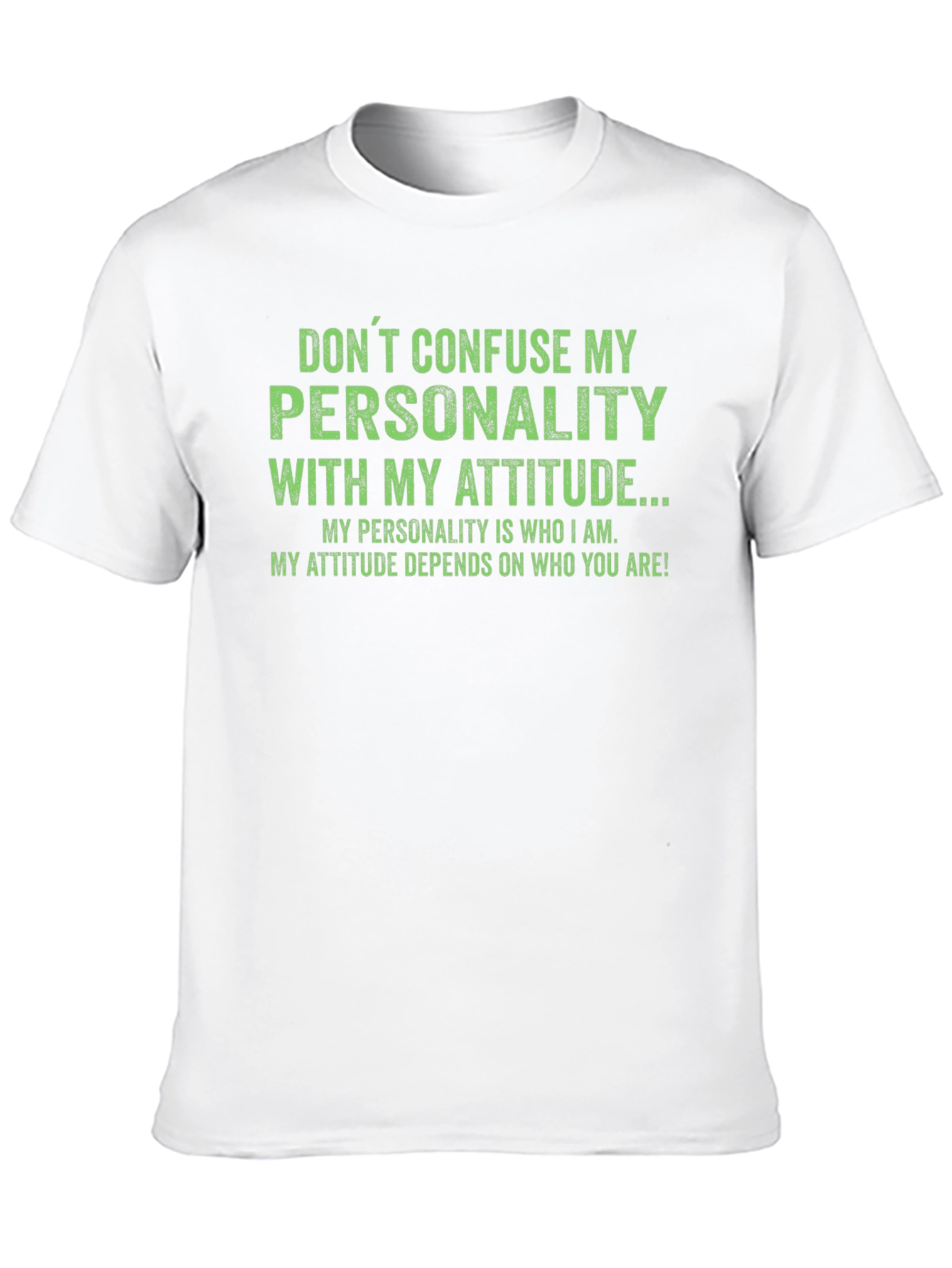Black Sarcastic Personality Attitude Graphic T-Shirt view 10