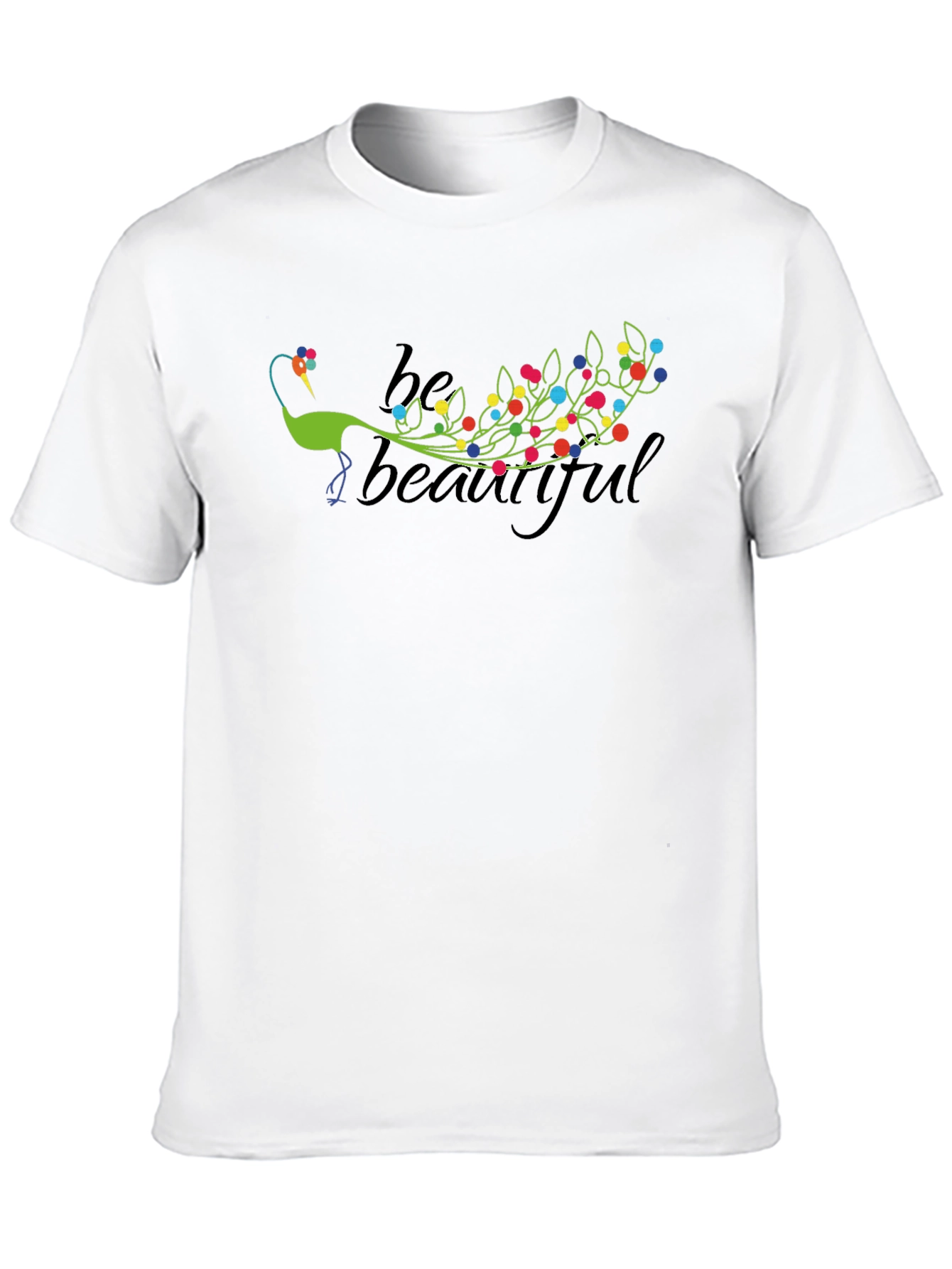 Black Be Beautiful Peacock Graphic Tee - Black view 10
