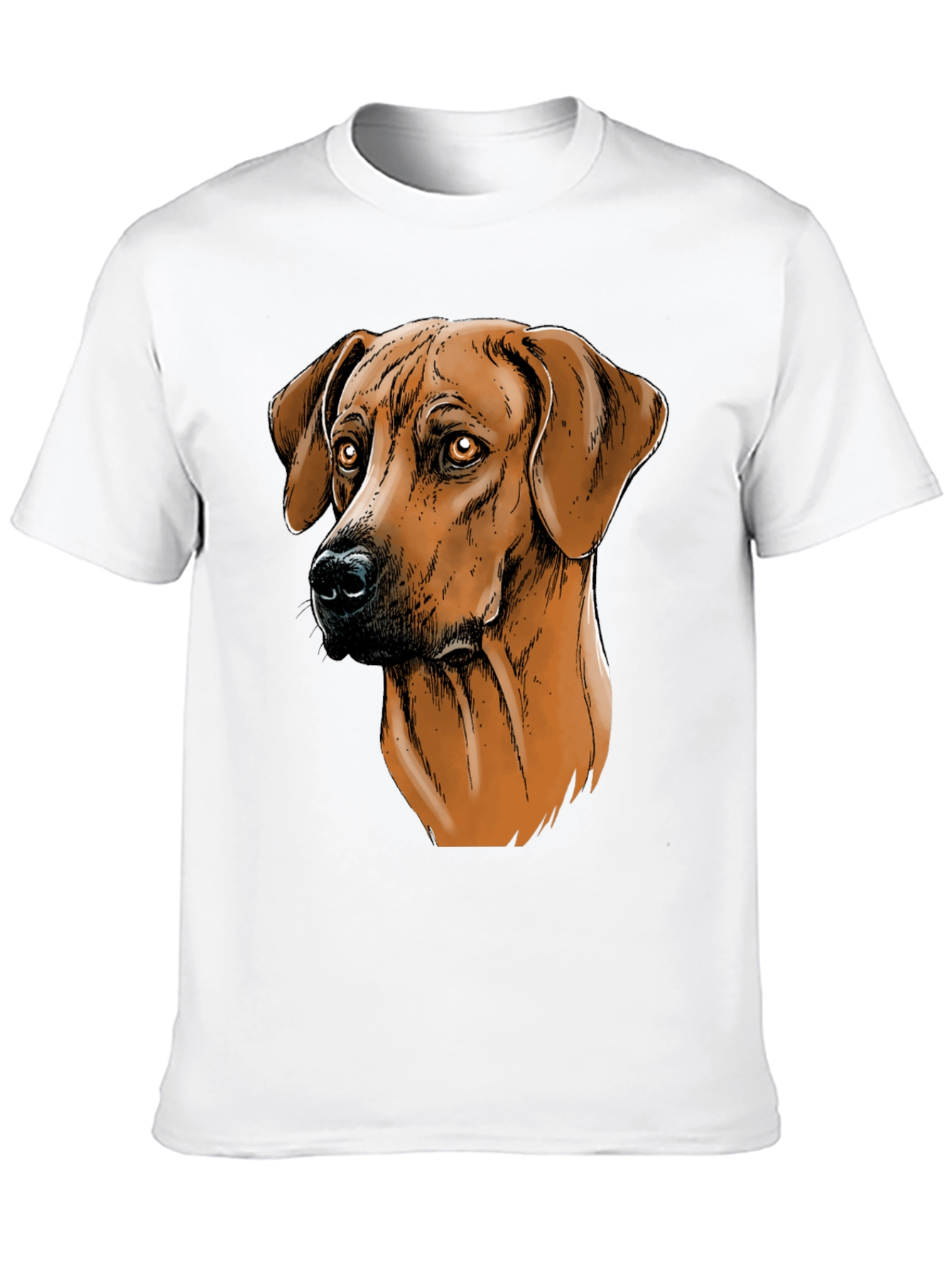 Black Rhodesian Ridgeback Dog Graphic T-Shirt view 10