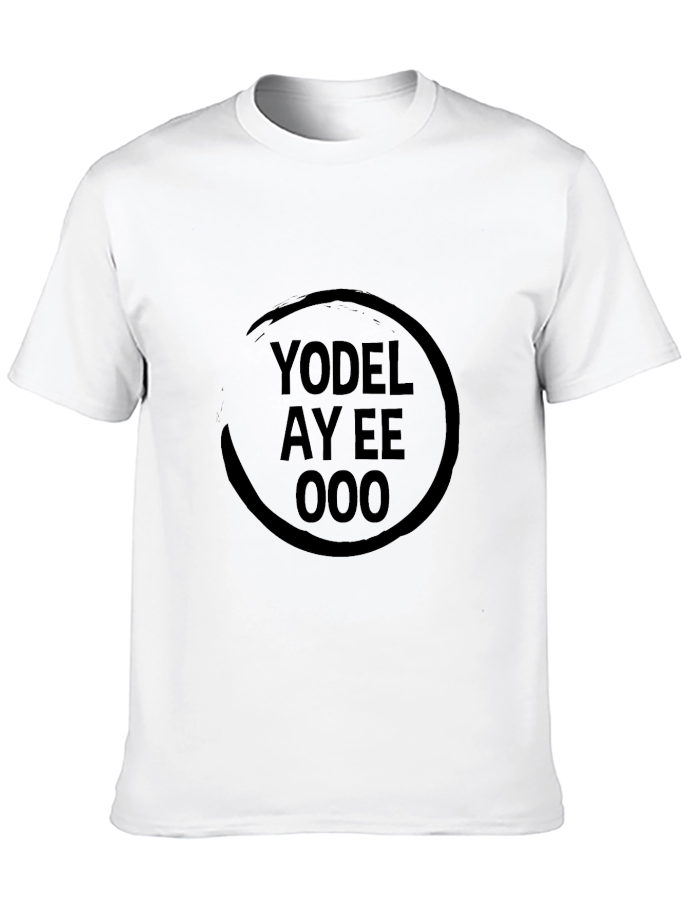 Black Yodel Ay Eee Ooo Graphic T-Shirt - Black view 10