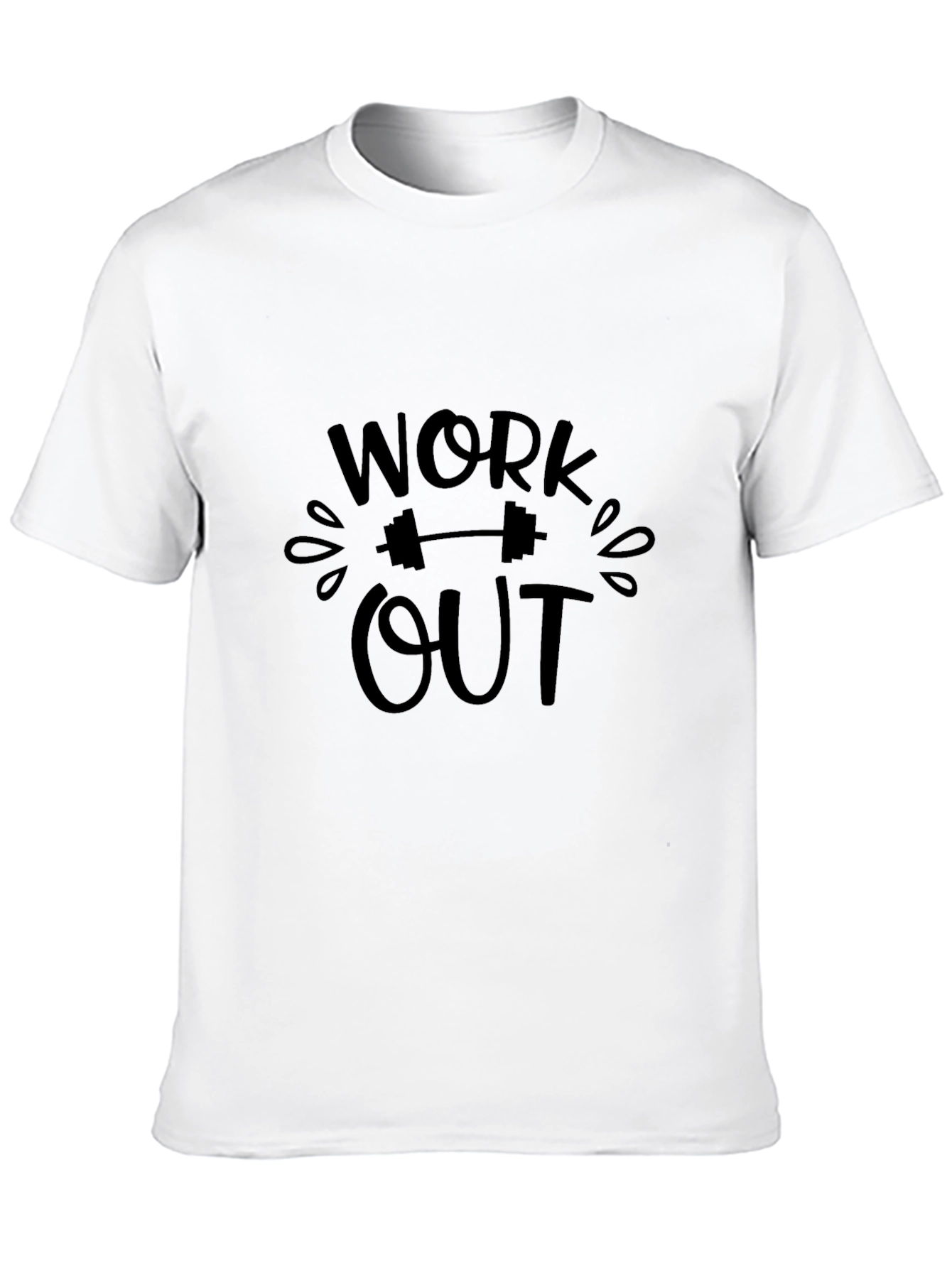 Black Work Out Graphic Black T-Shirt view 10