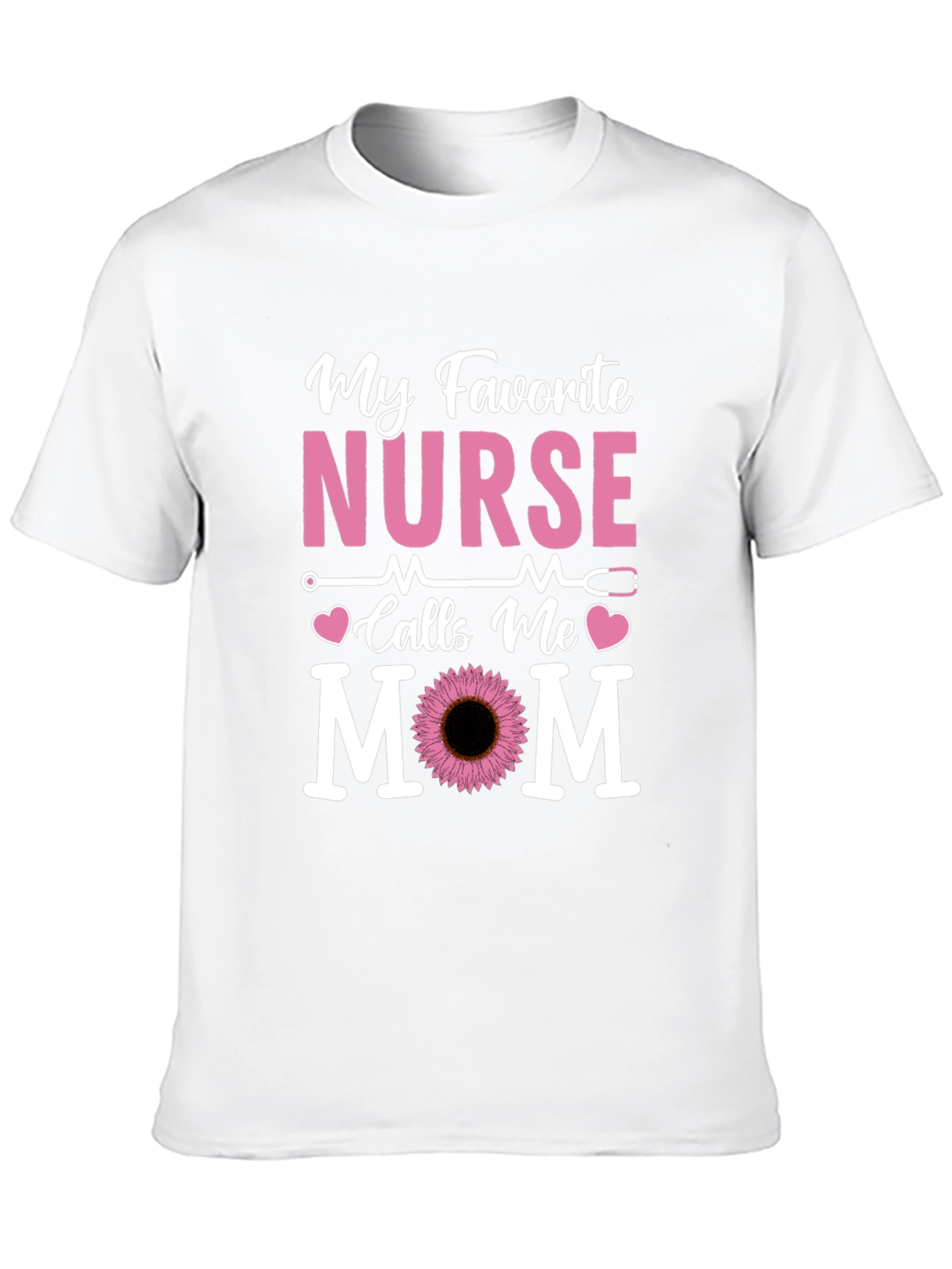 Black My Favorite Nurse Calls Me Mom T-Shirt view 10