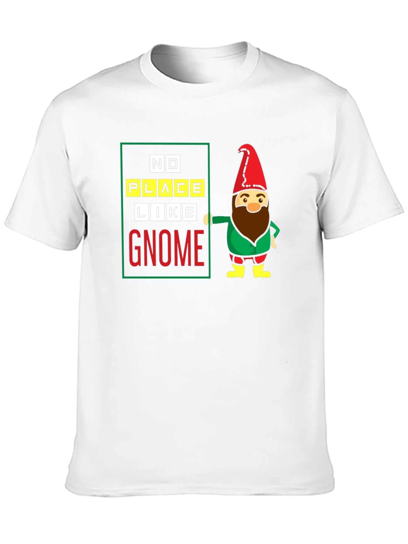 Black No Place Like Gnome Black T-Shirt view 10