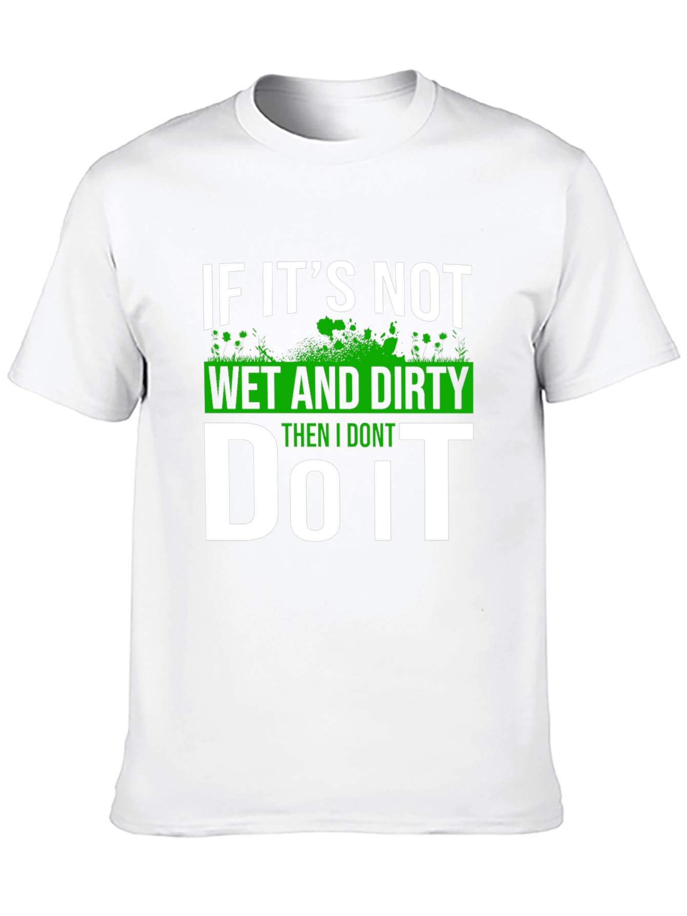 Black Wet and Dirty T-Shirt - Funny Graphic Tee view 10