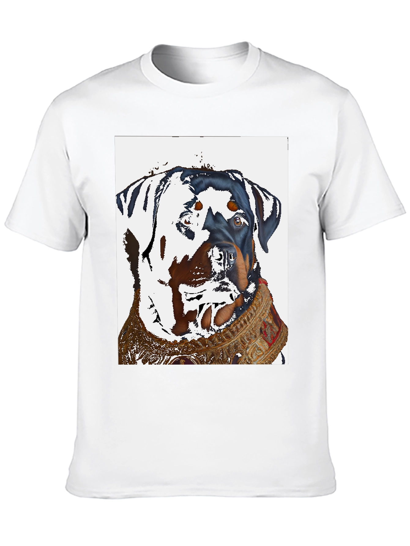 Black Rottweiler Dog T-Shirt - Cool Artistic Design view 10