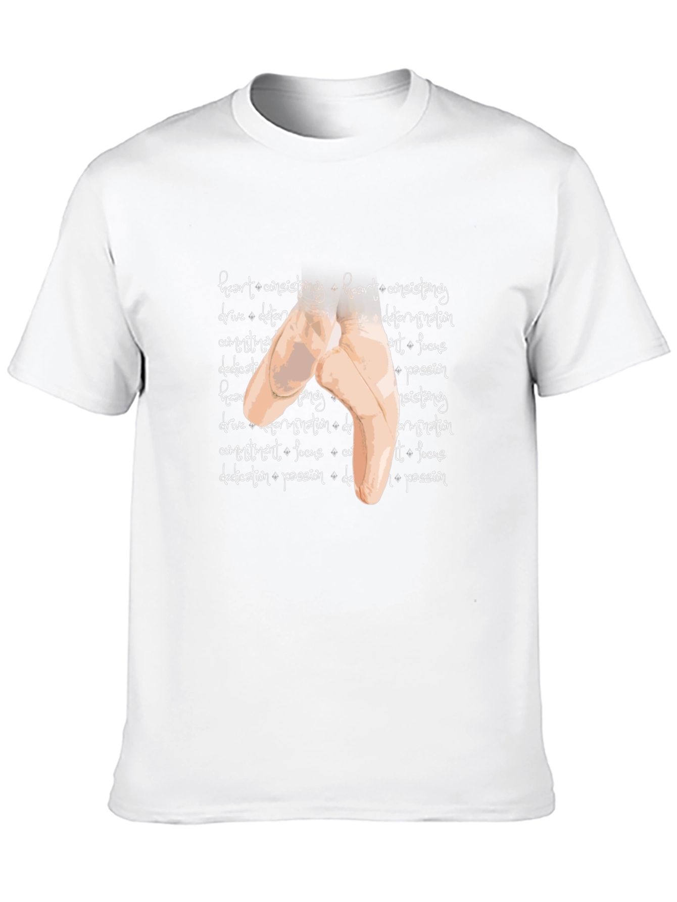 Black Ballet Pointe Shoe Graphic T-Shirt view 10