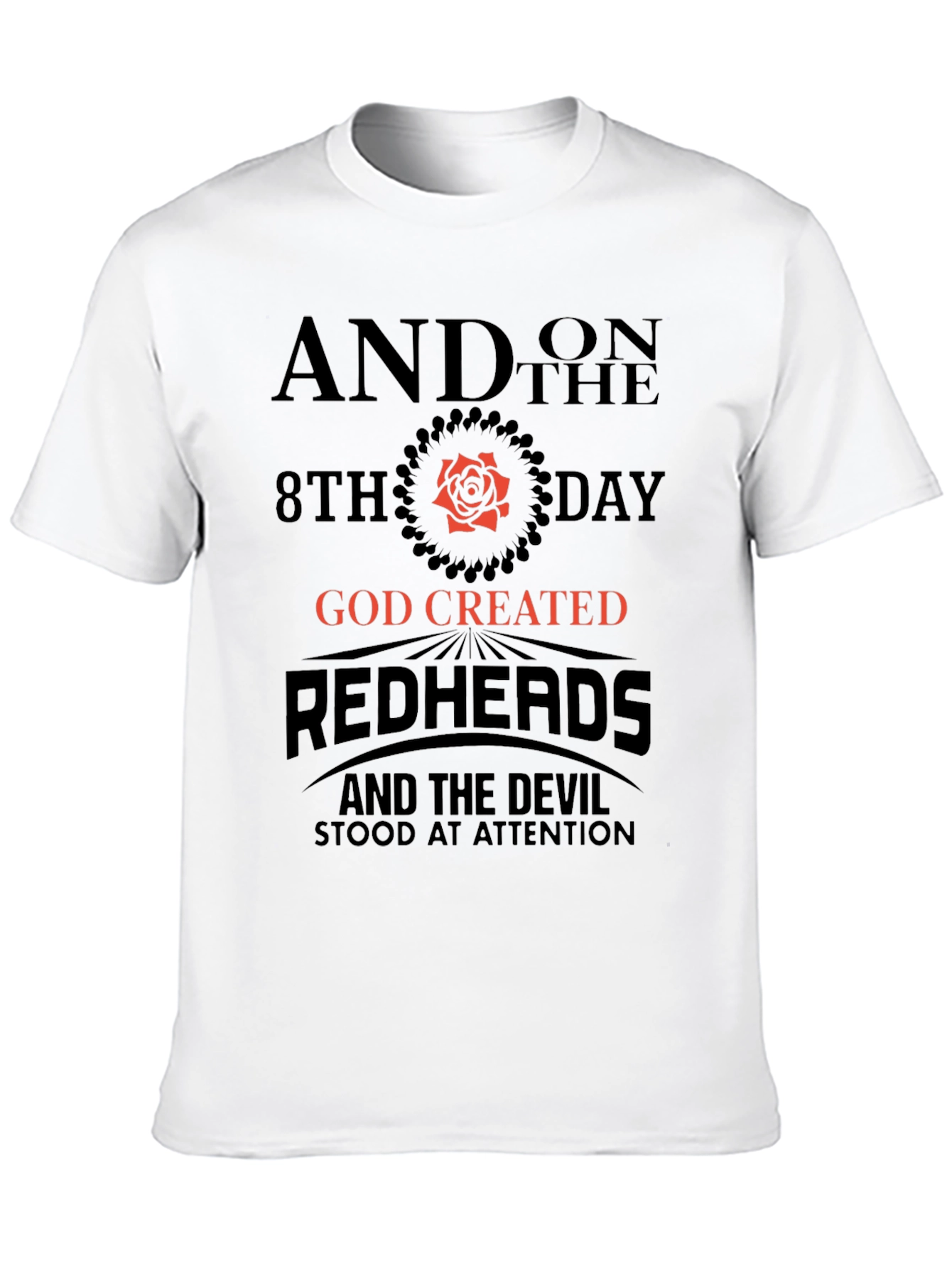 Black Redhead God Created Graphic Tee view 10