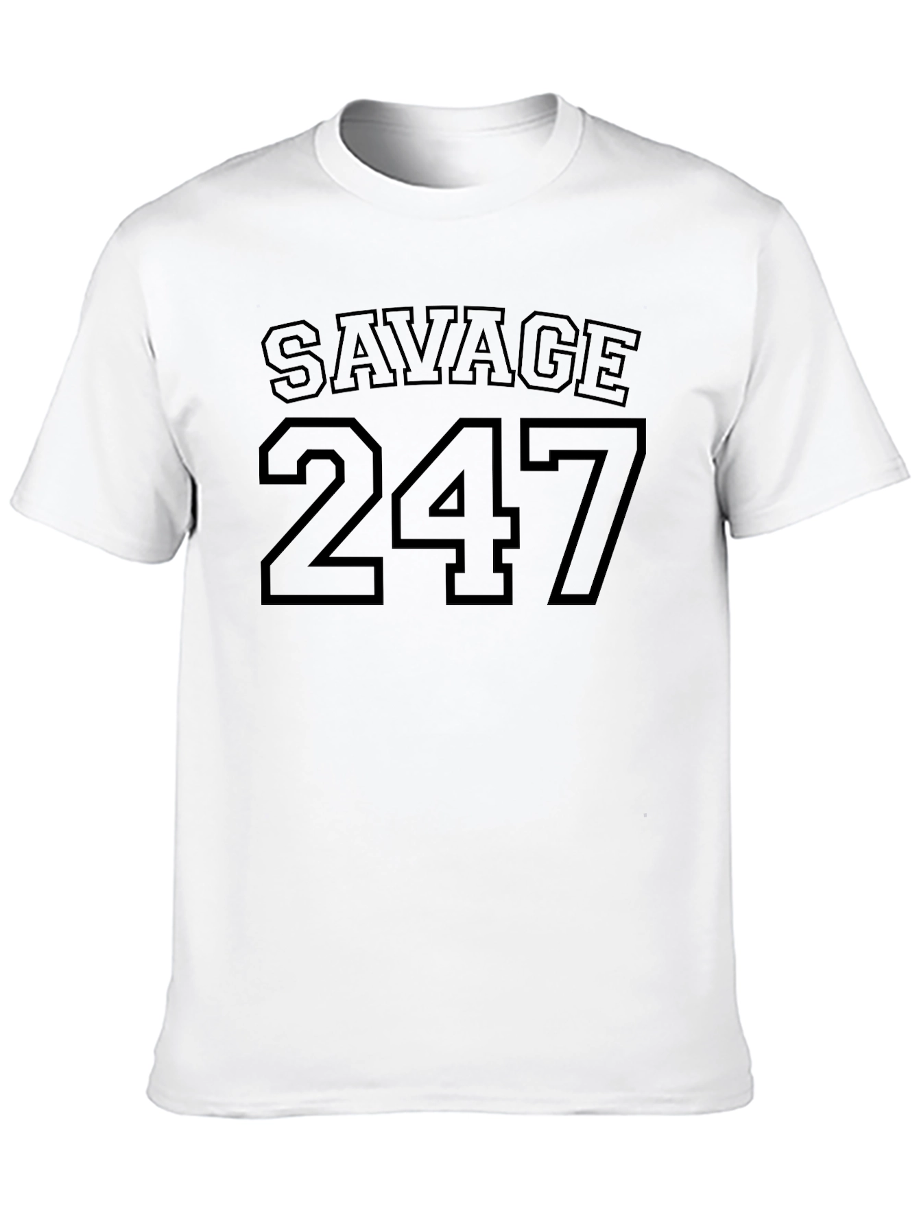 Black Savage 247 Black Graphic T-Shirt view 10