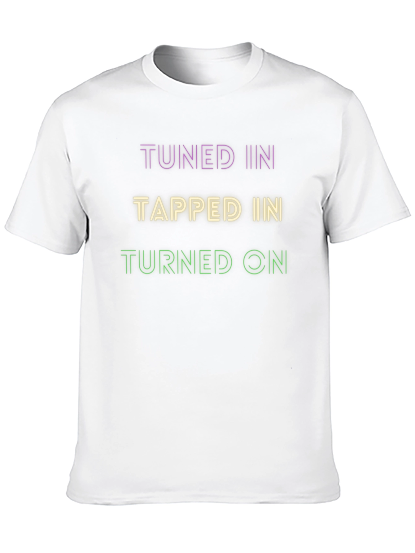 Black Tuned In Tapped In Turned On Graphic Tee view 10