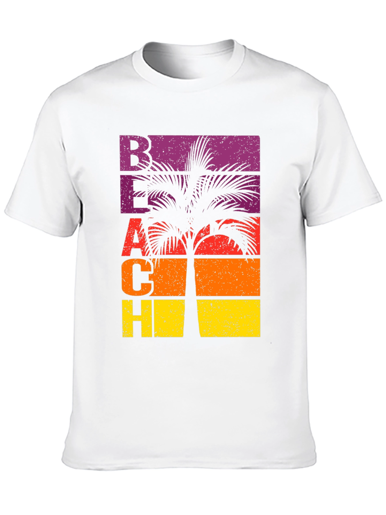 Black Retro Beach Palm Graphic T-Shirt view 10