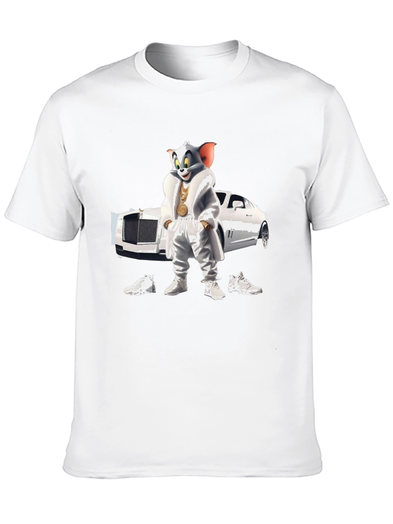 Black Tom & Jerry Pimp Style T-Shirt view 10