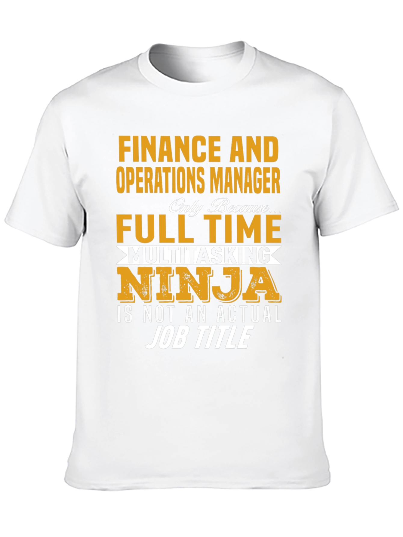 Black Finance Operations Manager T-Shirt view 10