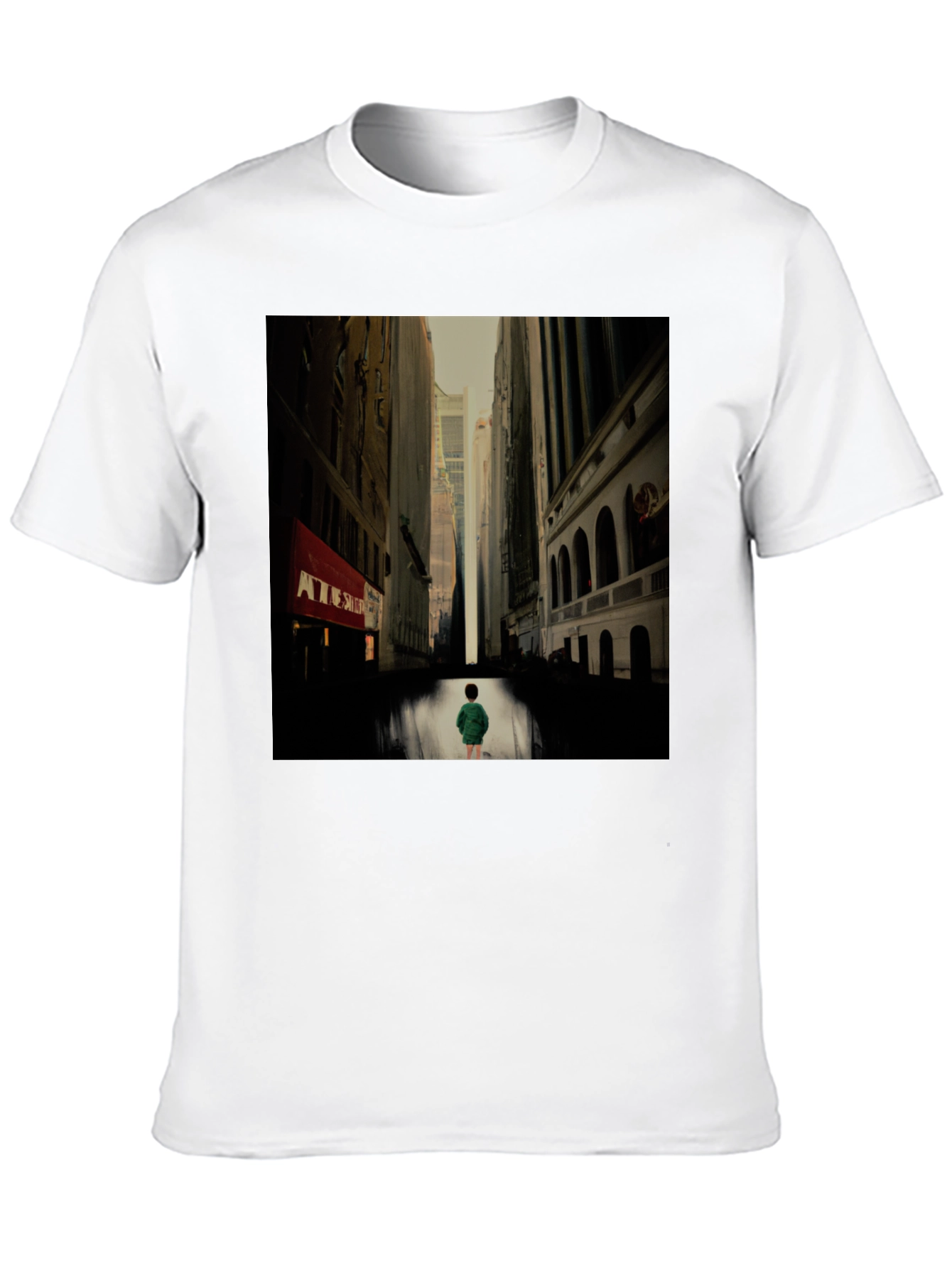 Black Urban Serenity Black T-Shirt view 10