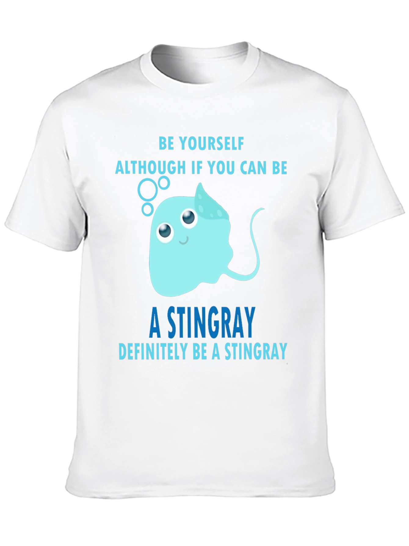 Black Funny Stingray T-Shirt - Be Yourself! view 10