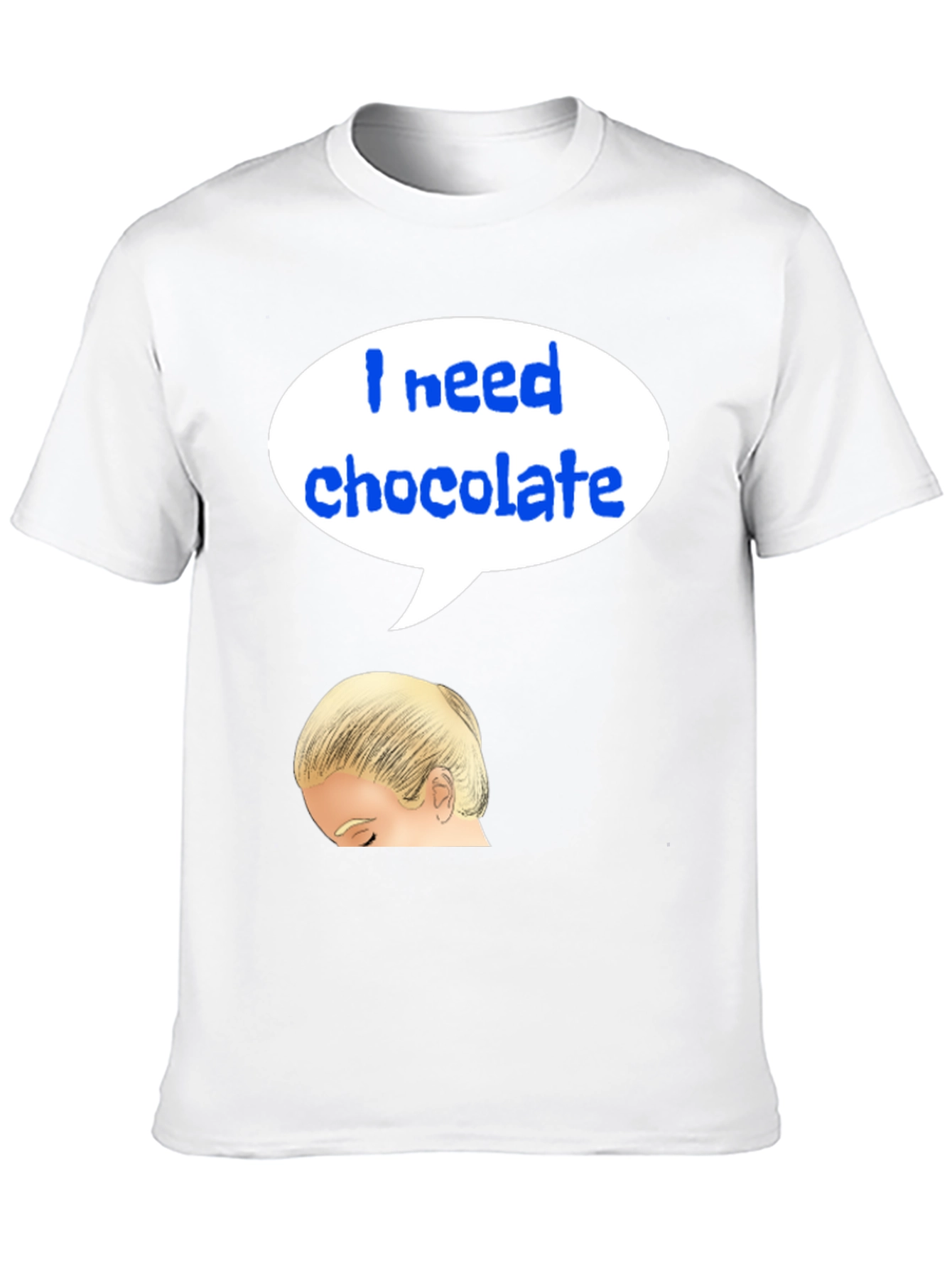 Black I Need Chocolate T-Shirt view 10