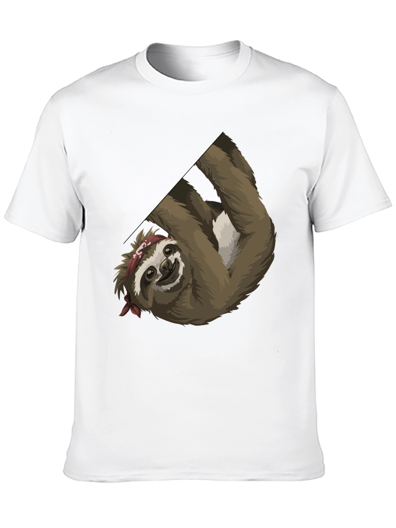 Black Sloth Bandana Men's Graphic Tee view 10