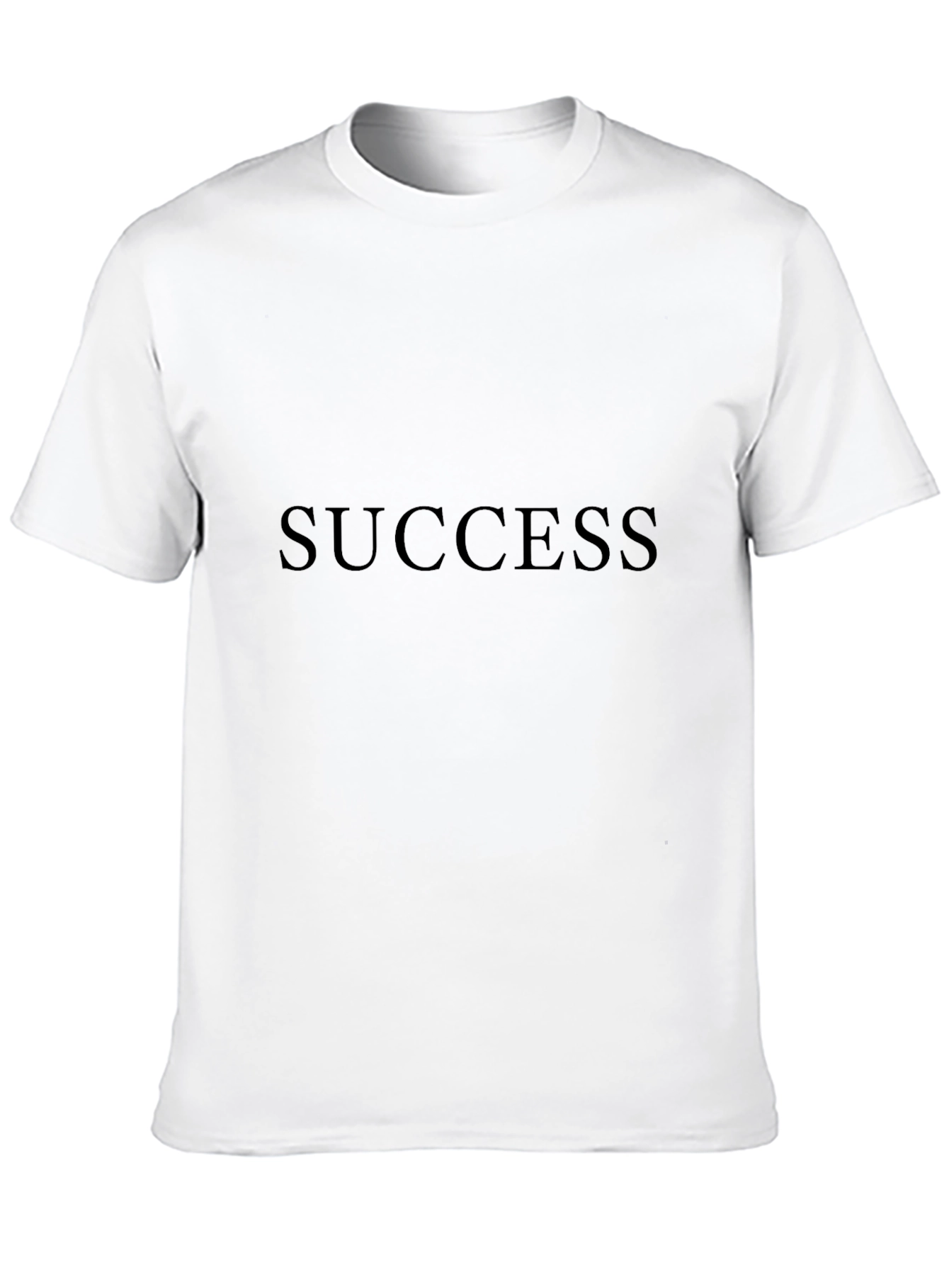 Black Success T-Shirt: Mens Black Crew Neck Tee view 10