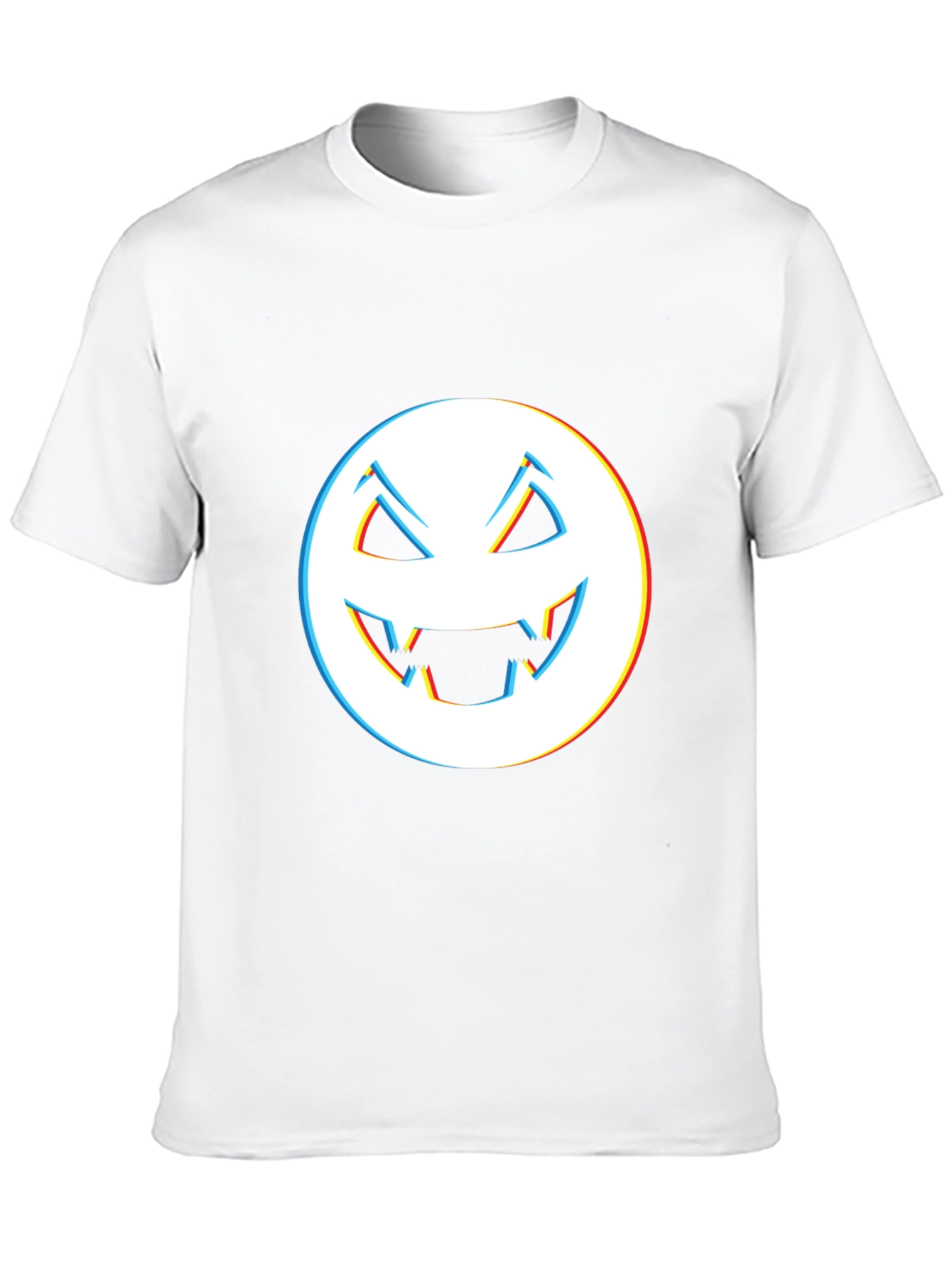 Black Spooky Smile Tee - Men's Black Halloween Graphic T-Shirt view 10