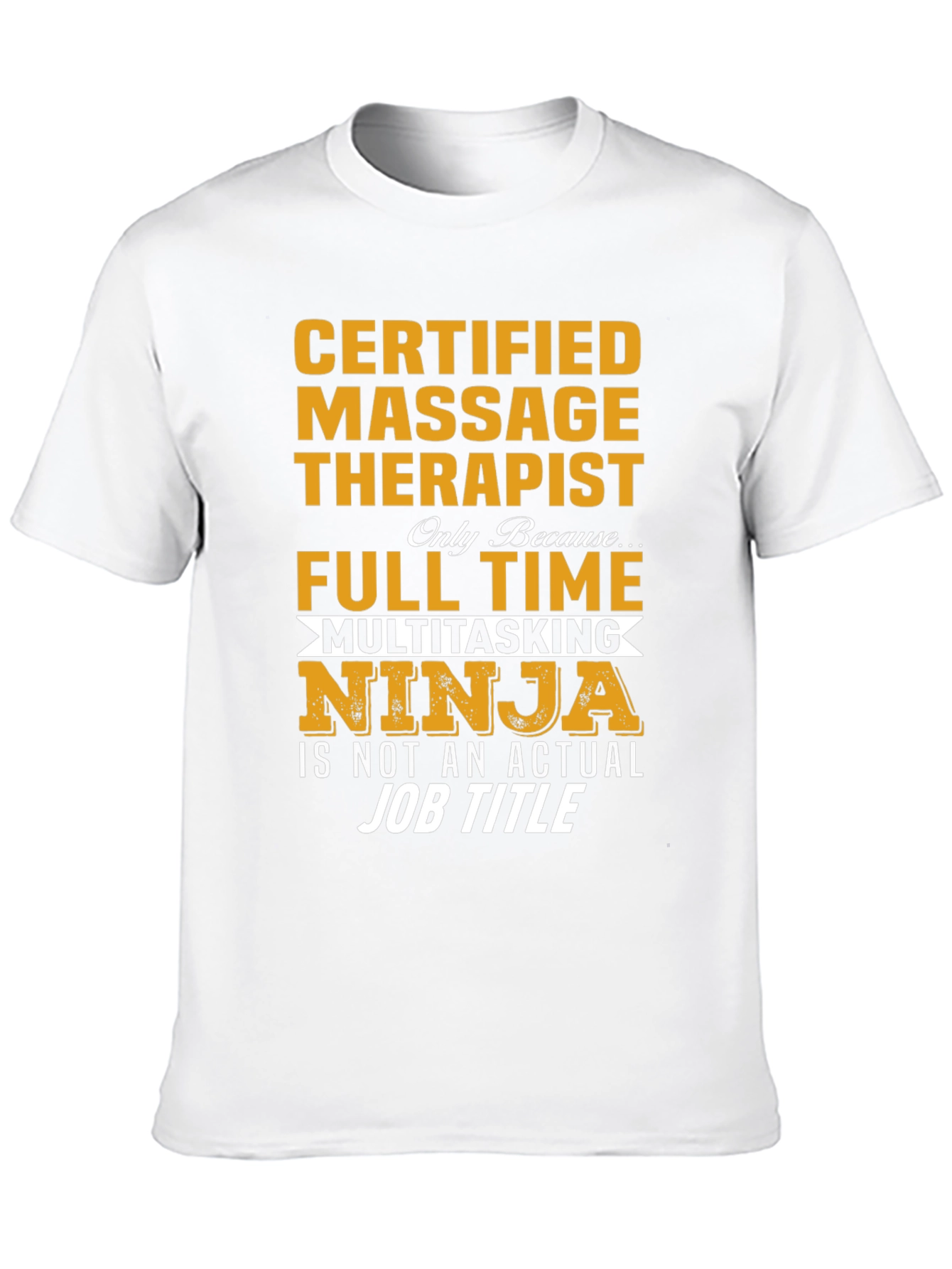 Black Certified Massage Therapist Ninja T-Shirt view 10