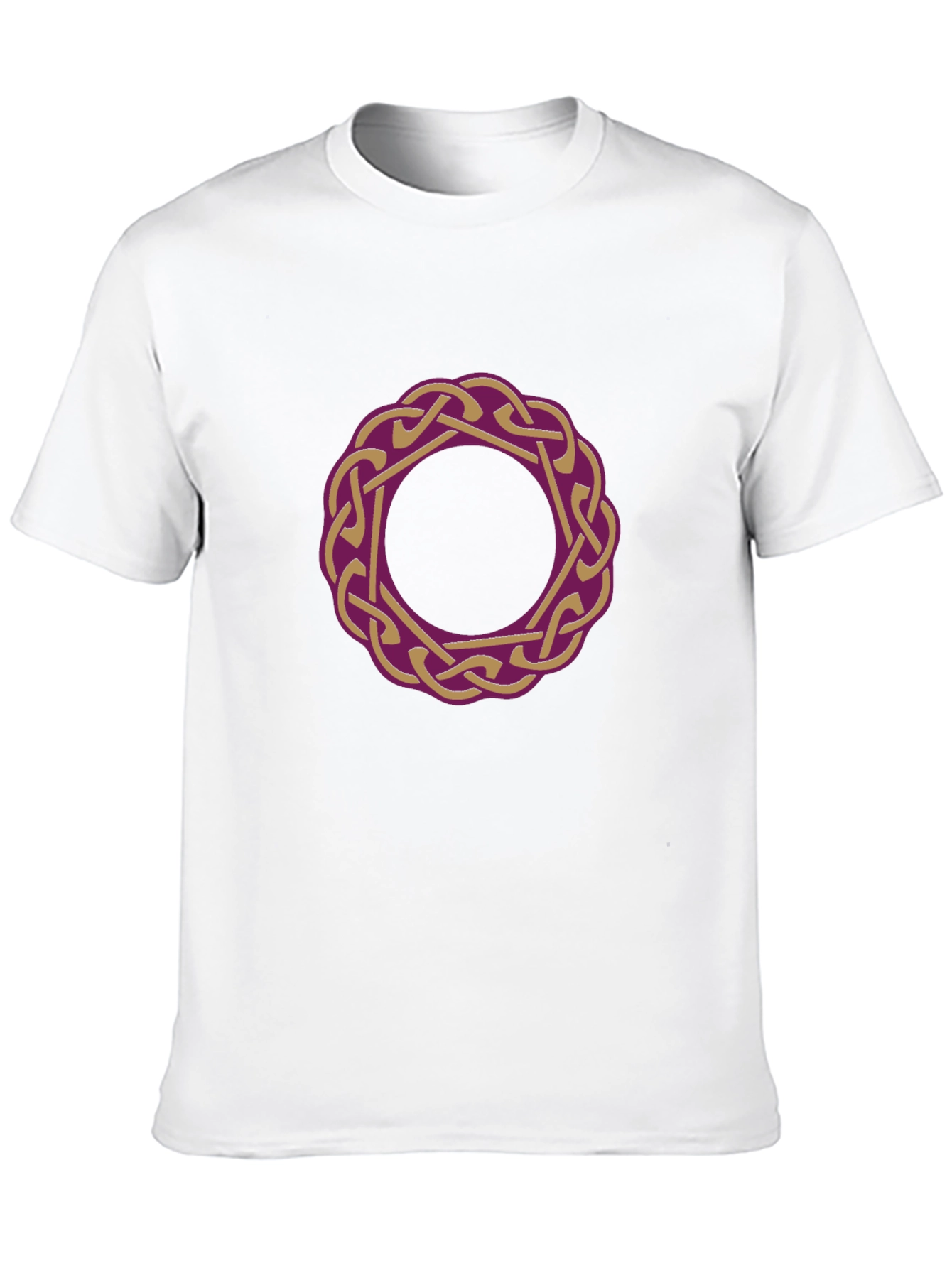 Black Celtic Knot Design Black T-Shirt view 10
