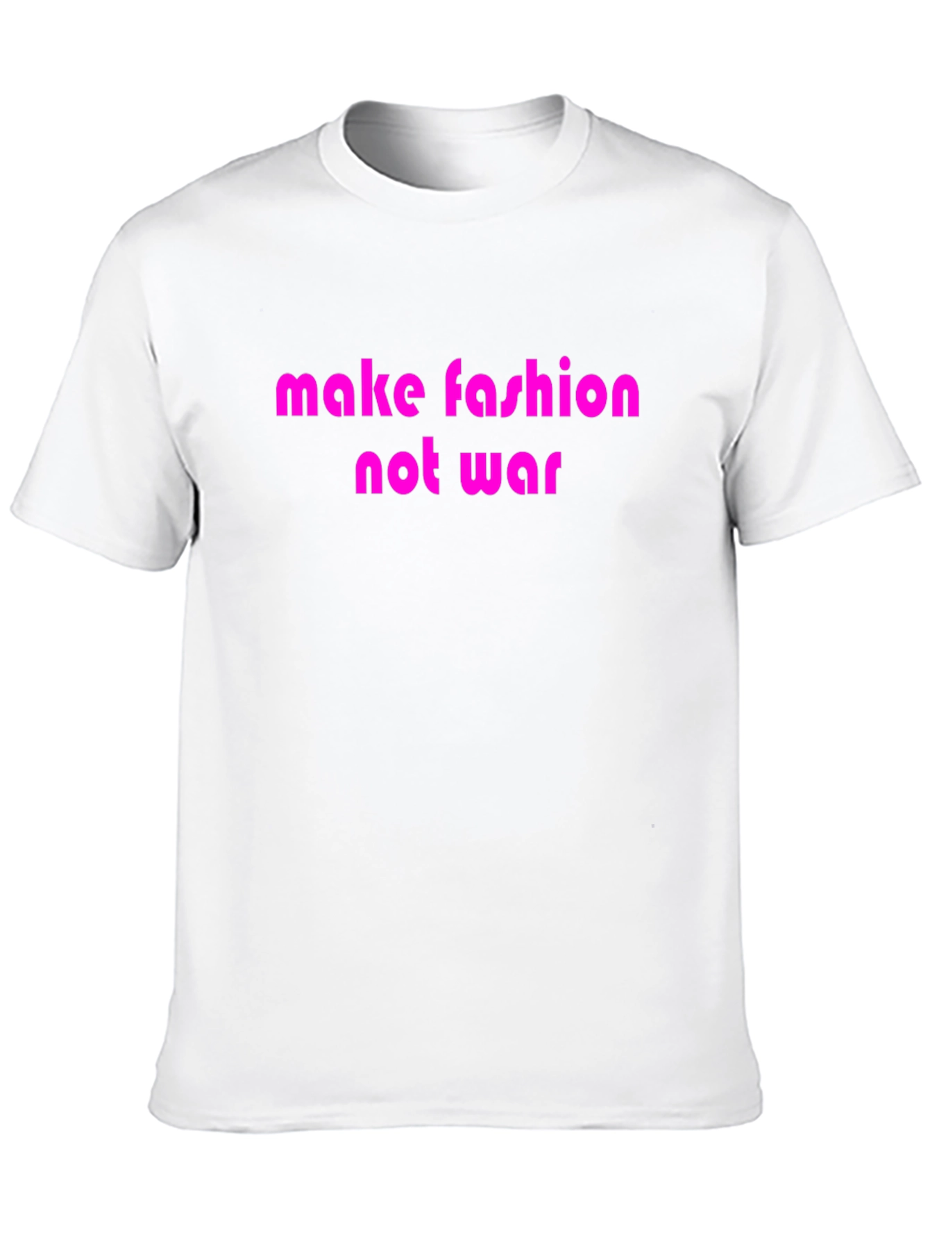 Black Make Fashion Not War Graphic T-Shirt view 10